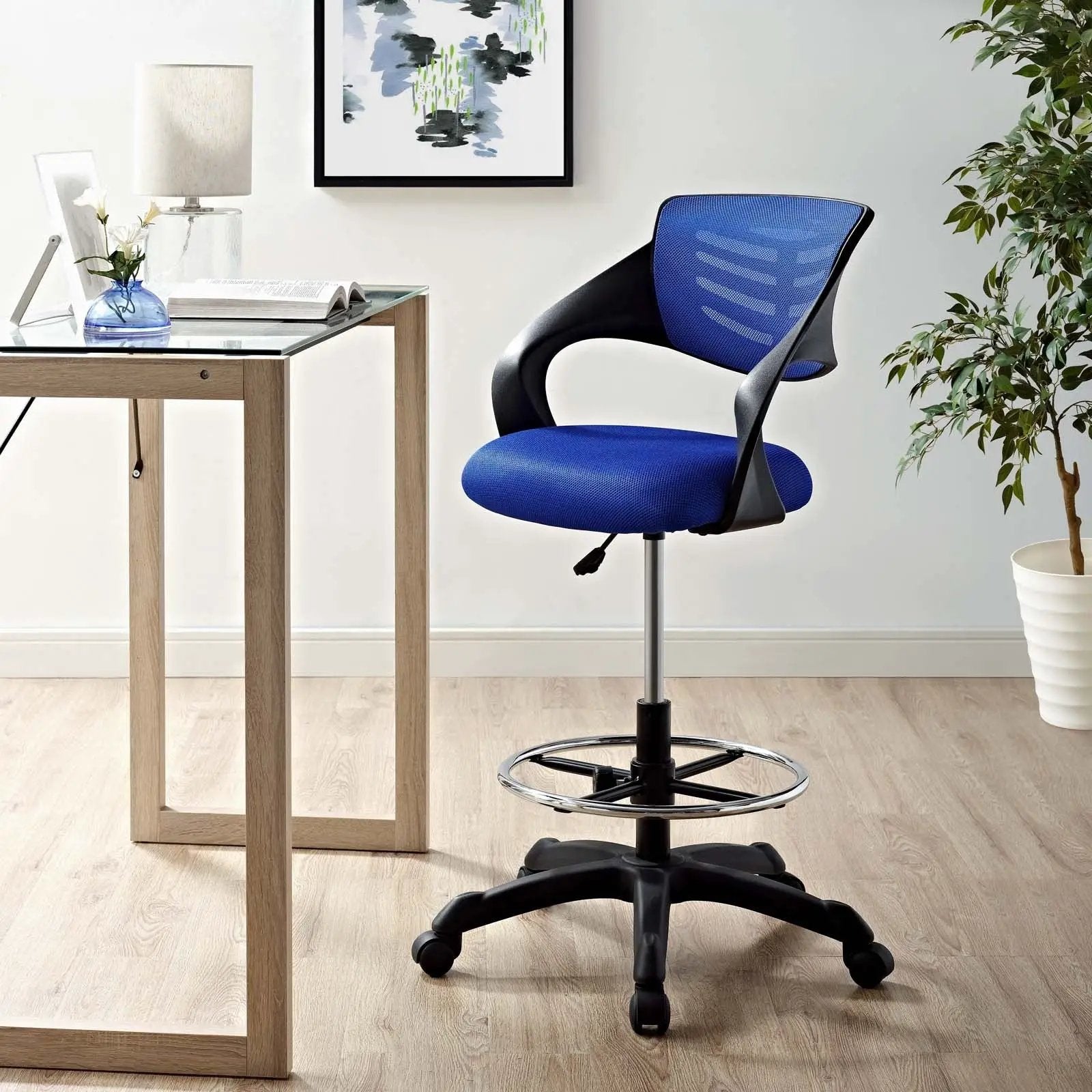 Modway Thrive Ergonomic Drafting Chair for Standing Desks