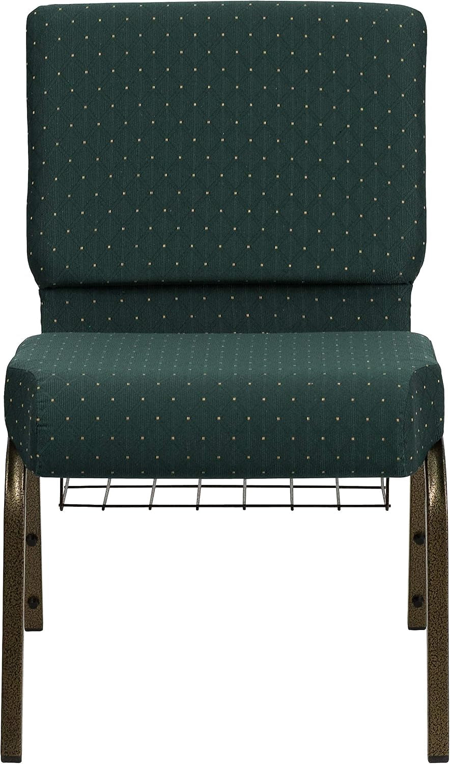 HERCULES hunter green church chair – view 6