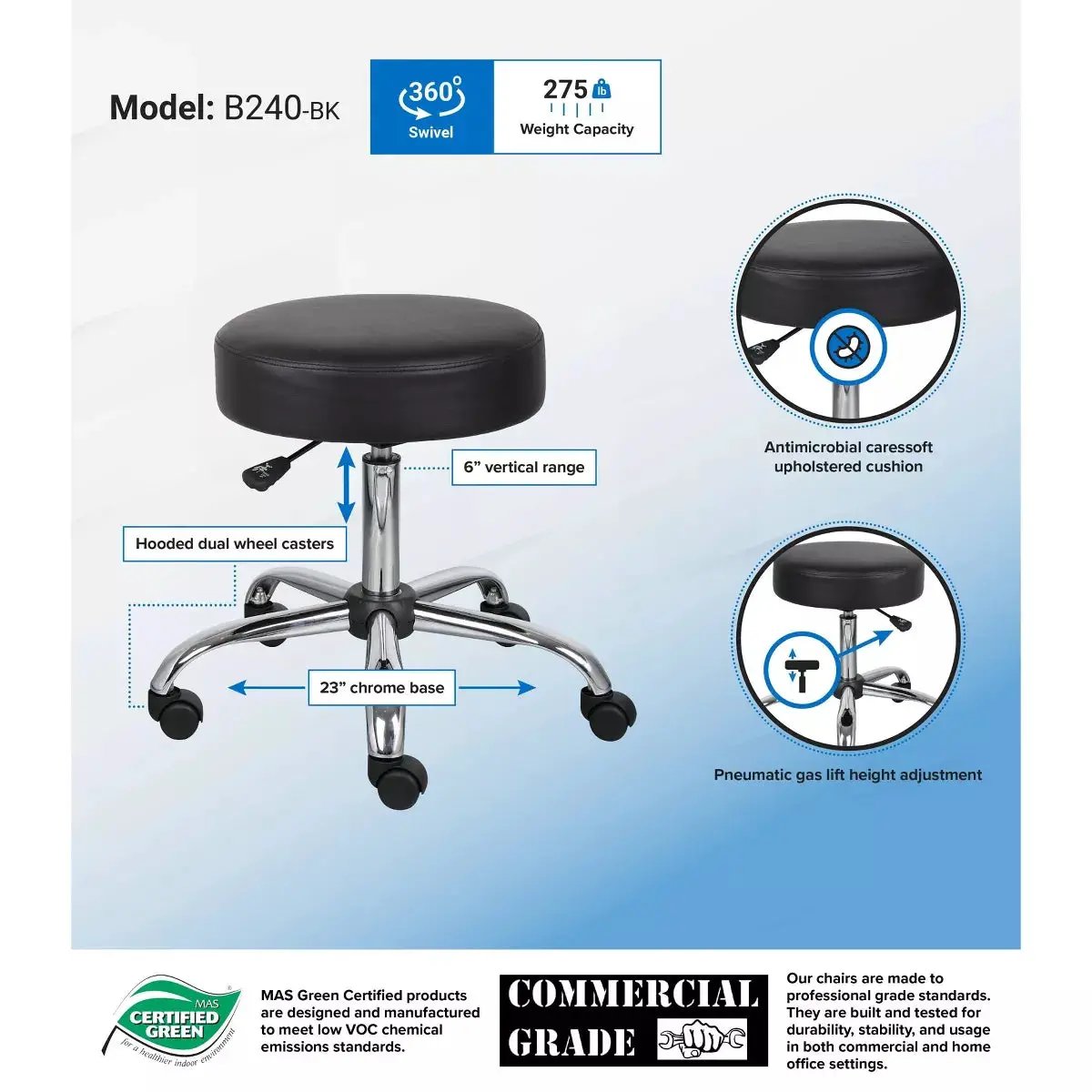 Medical Stool - Boss Office Products