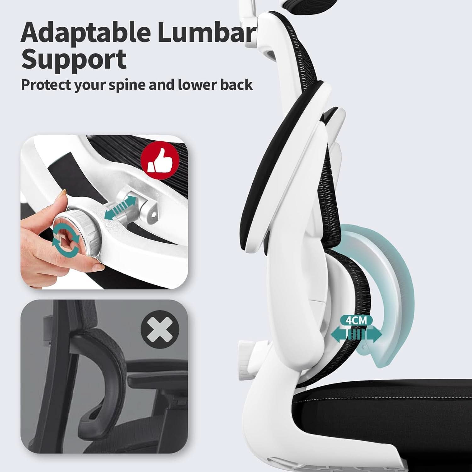 Black and White High Back Mesh Ergonomic Office Chair - Platinum-Level Office Chairs