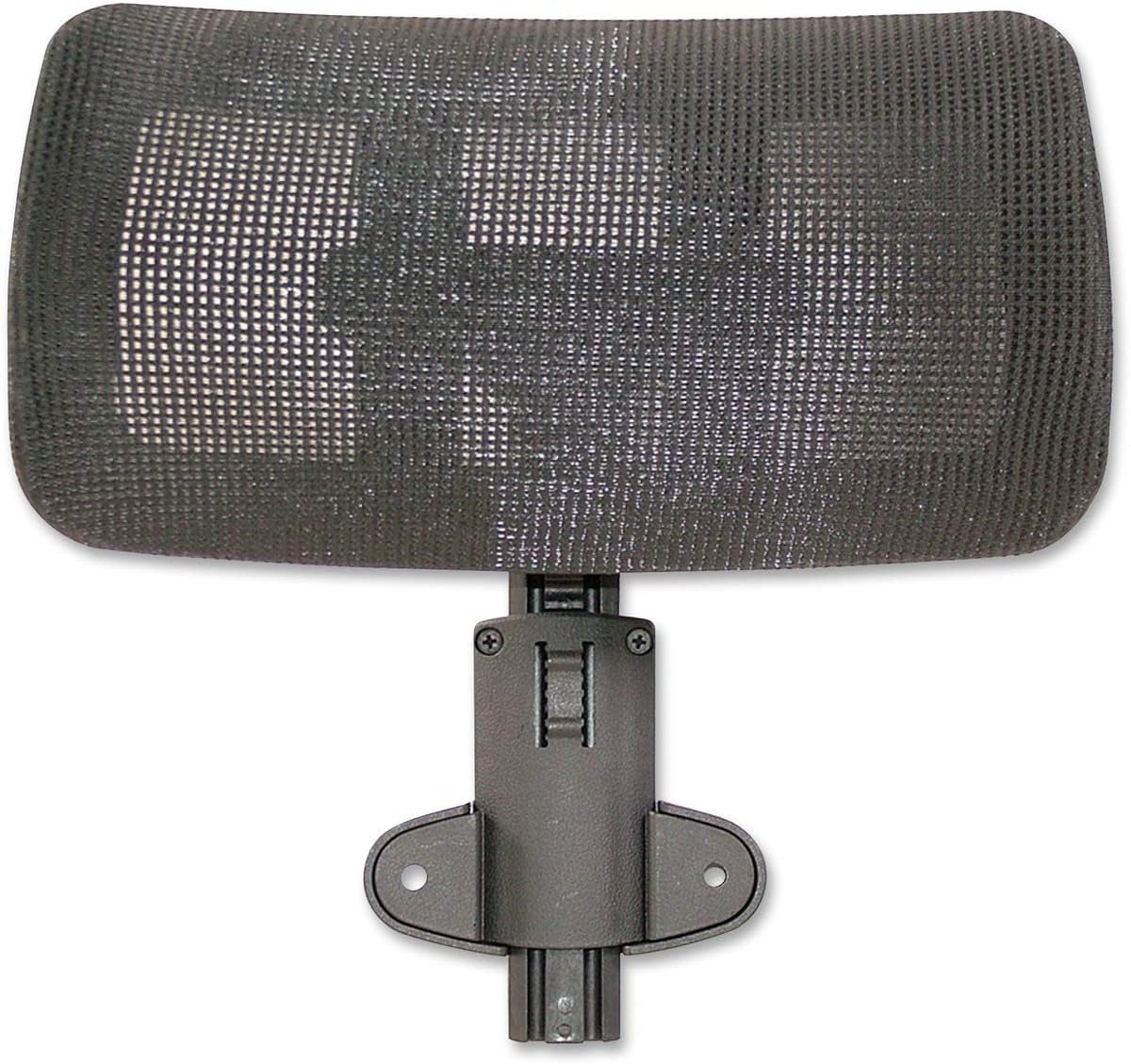 Lorell Mesh High-Back Office Headrest, Black, for Use Hi-Back Mesh Chairs, 1 Count
