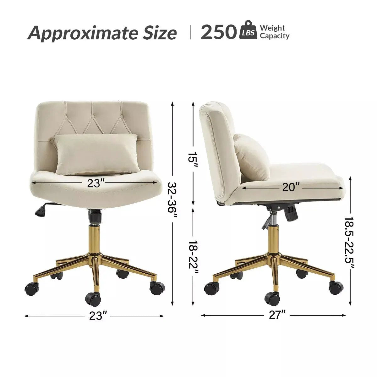 Nigel Modern Flannel Office Chair with Tilt and Adjustable Height Mecha|Hulala HOME