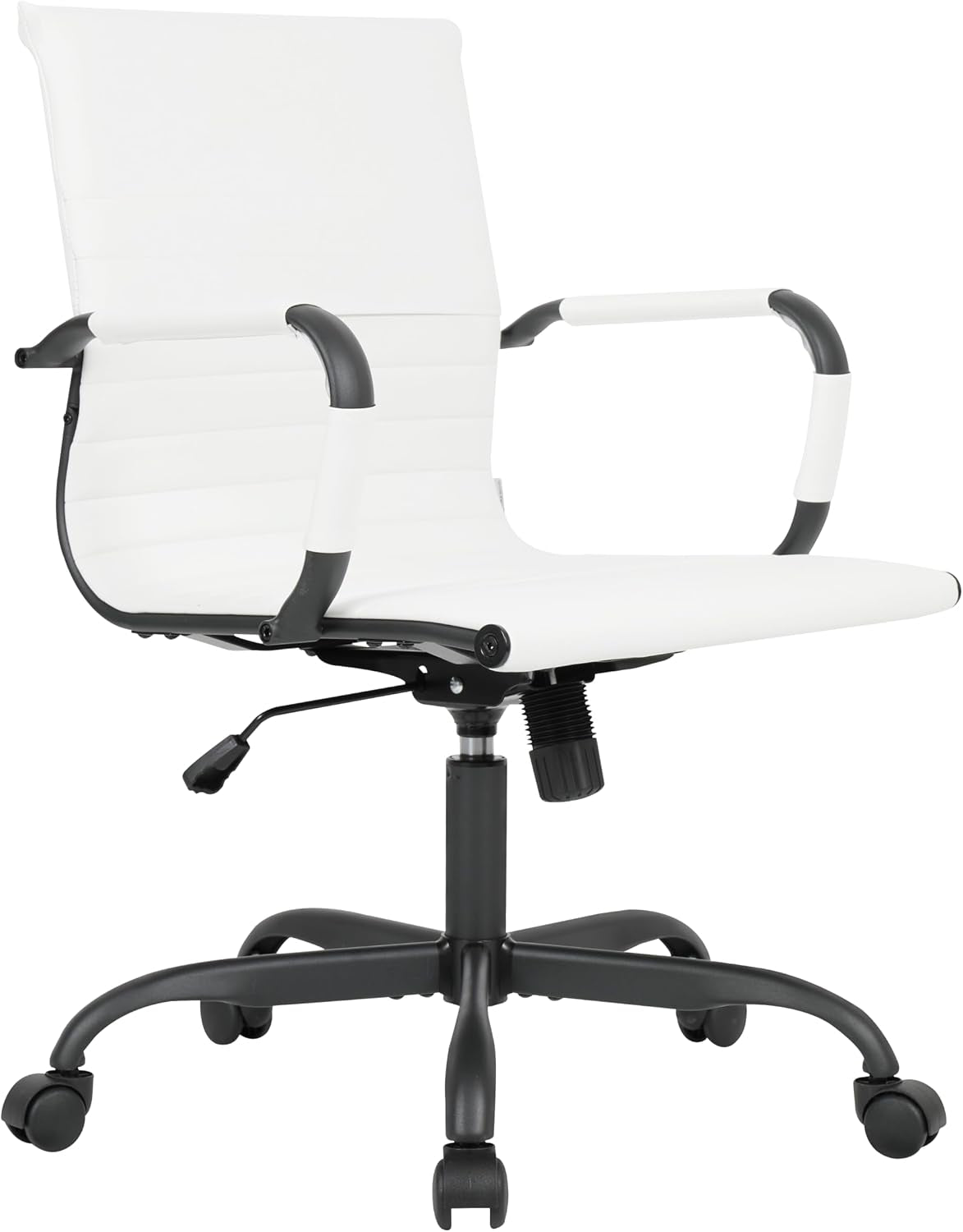 Ergonomic Leather Office Chair With Adjustable Tilt And Swivel Comfort