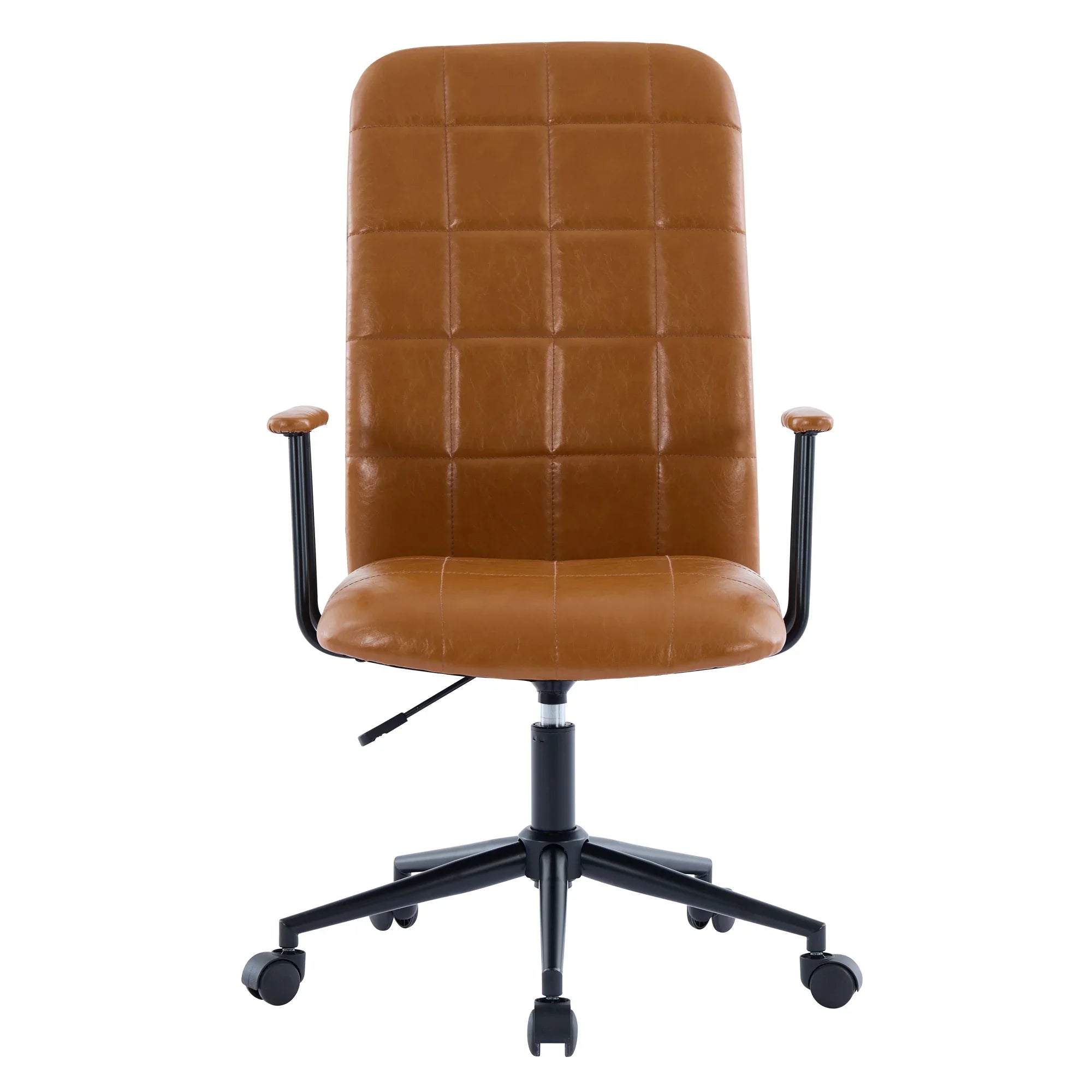 Antique Brown PU Leather Office Chair With Armrest And Gas Lift by Platinum-Level Office Chairs