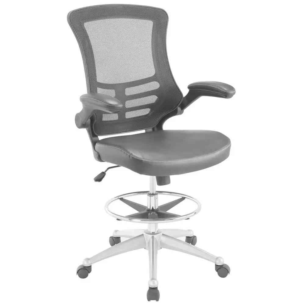 Drafting Chair with Lumbar Support and Breathable Mesh Back