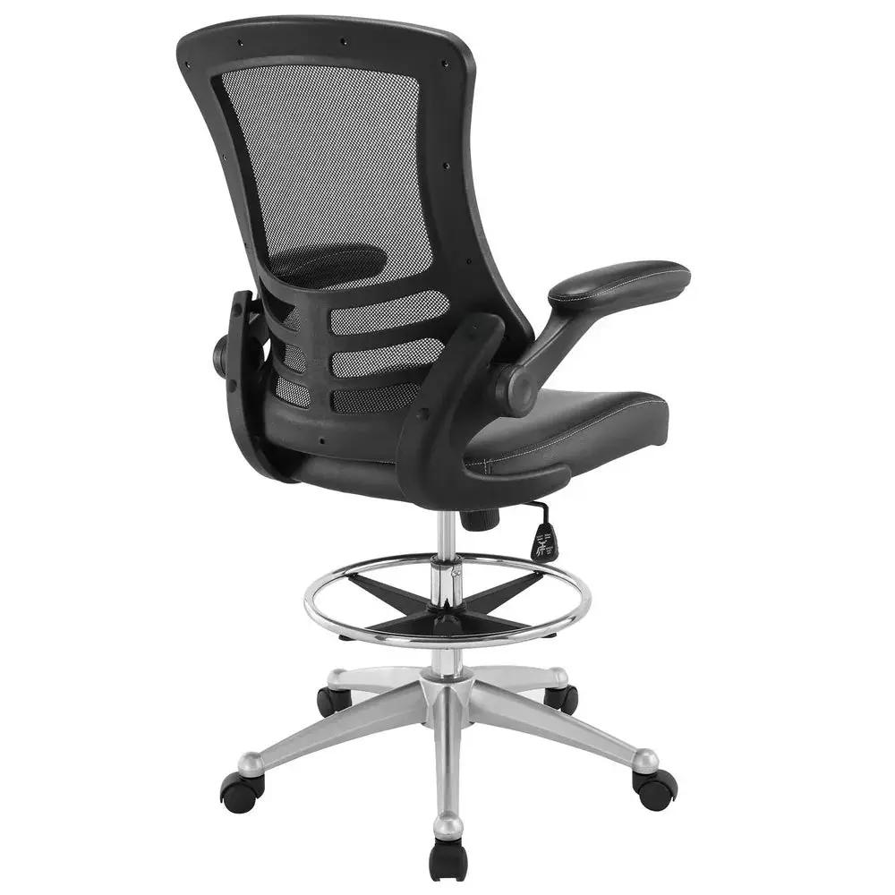Drafting Chair with Lumbar Support and Breathable Mesh Back