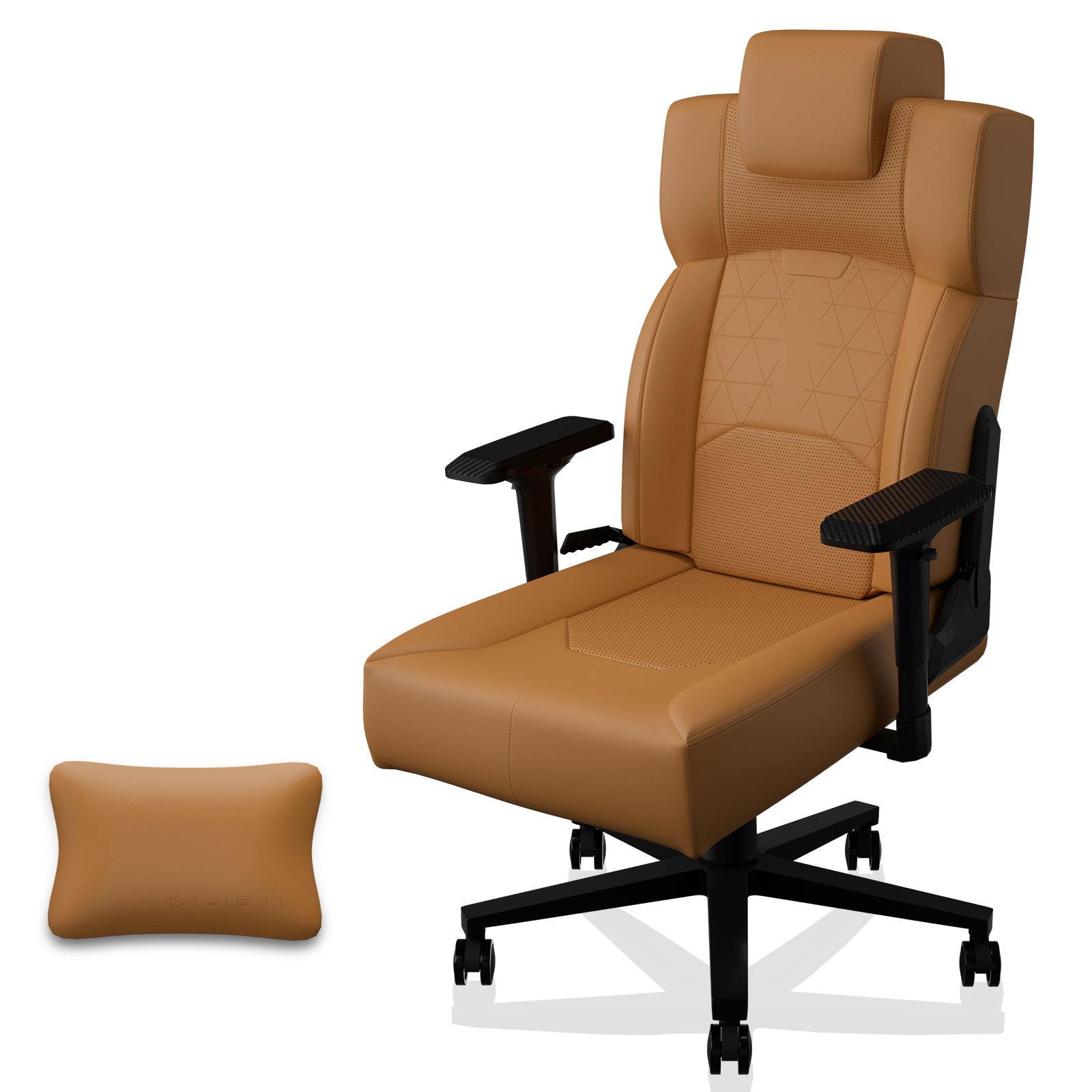 Ergonomic PU Leather Gaming Chair With Lumbar Support And Armrests
