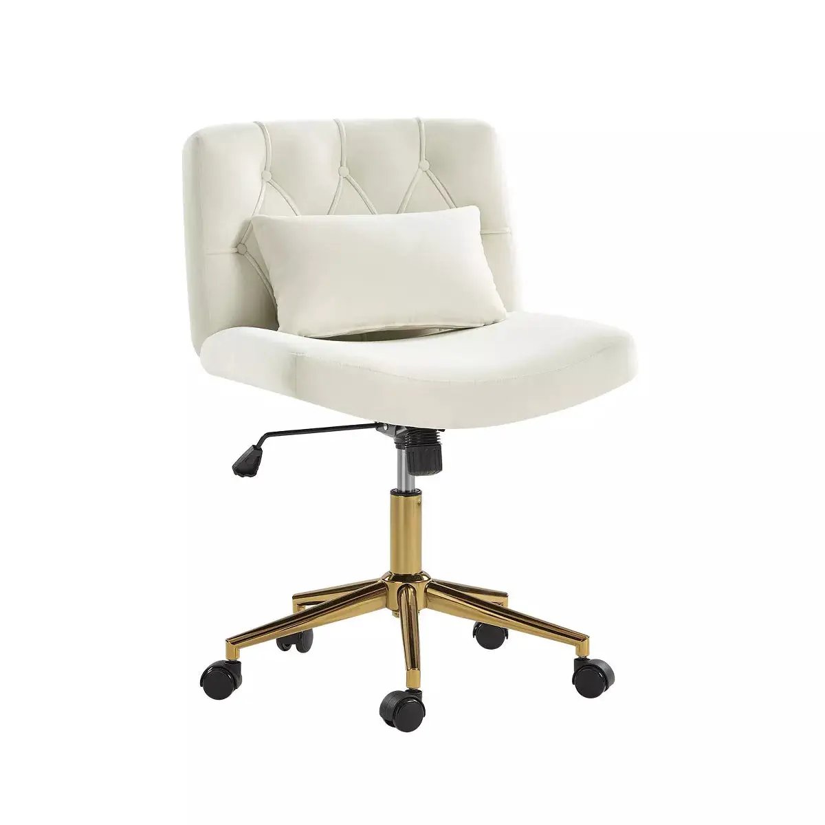 Nigel Modern Flannel Office Chair with Tilt and Adjustable Height Mecha|Hulala HOME