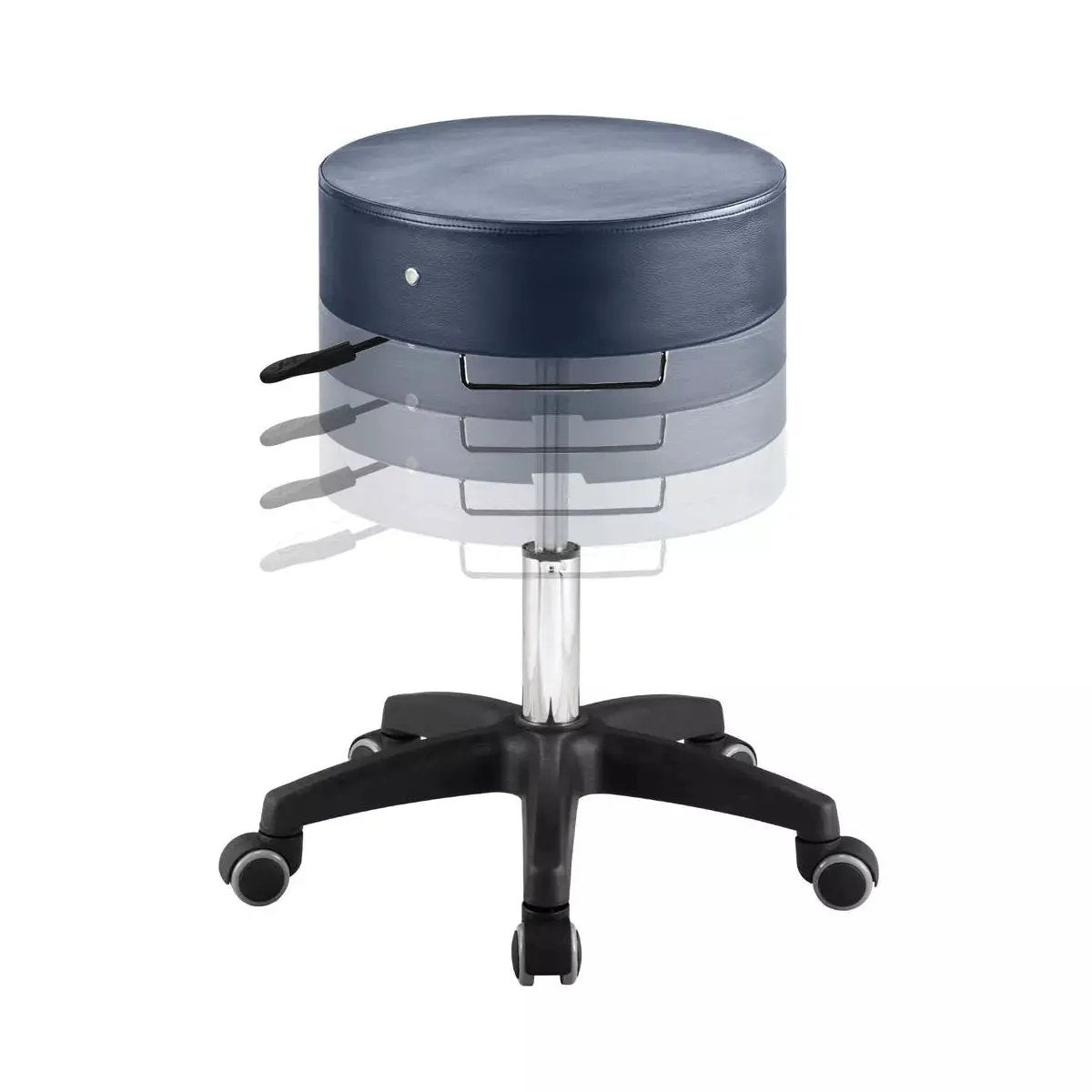 Master Massage the Glider Adjustable Rolling Stool
