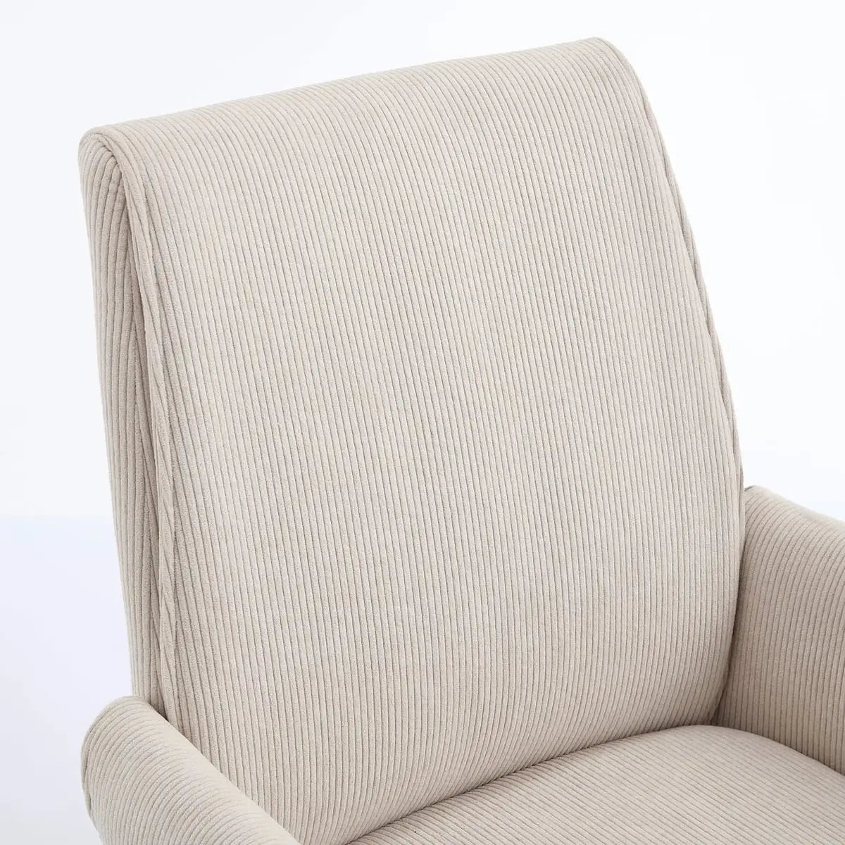 Corduroy Office Chair With Golden Base Luxurious Home Office - Platinum-Level Office Chairs