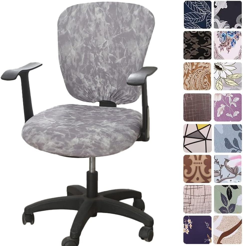 Melaluxe Computer Office Chair Covers - Protective & Stretchable Universal Chair Cover Stretch Rotating Chair Slipcover