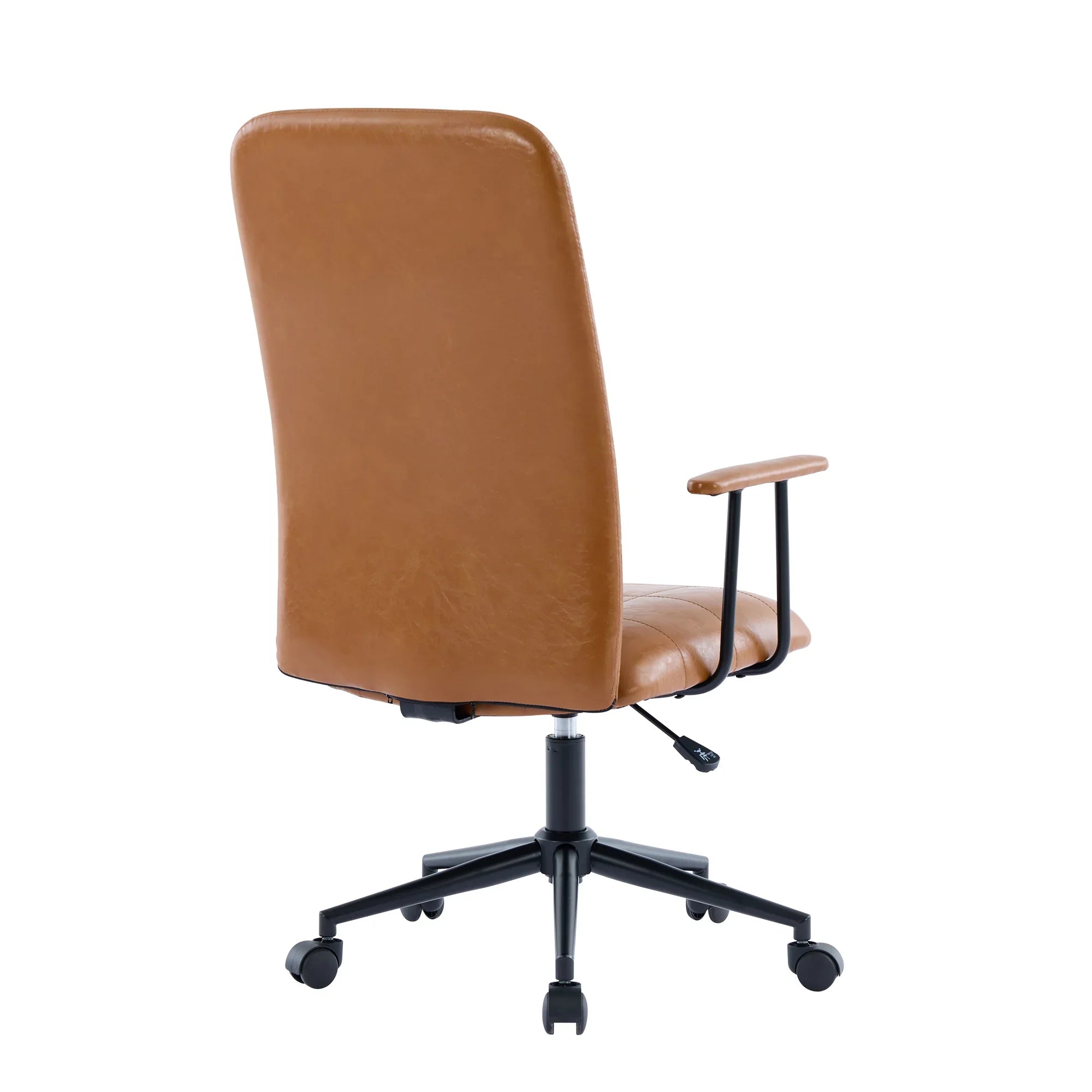 Antique Brown PU Leather Office Chair With Armrest And Gas Lift by Platinum-Level Office Chairs