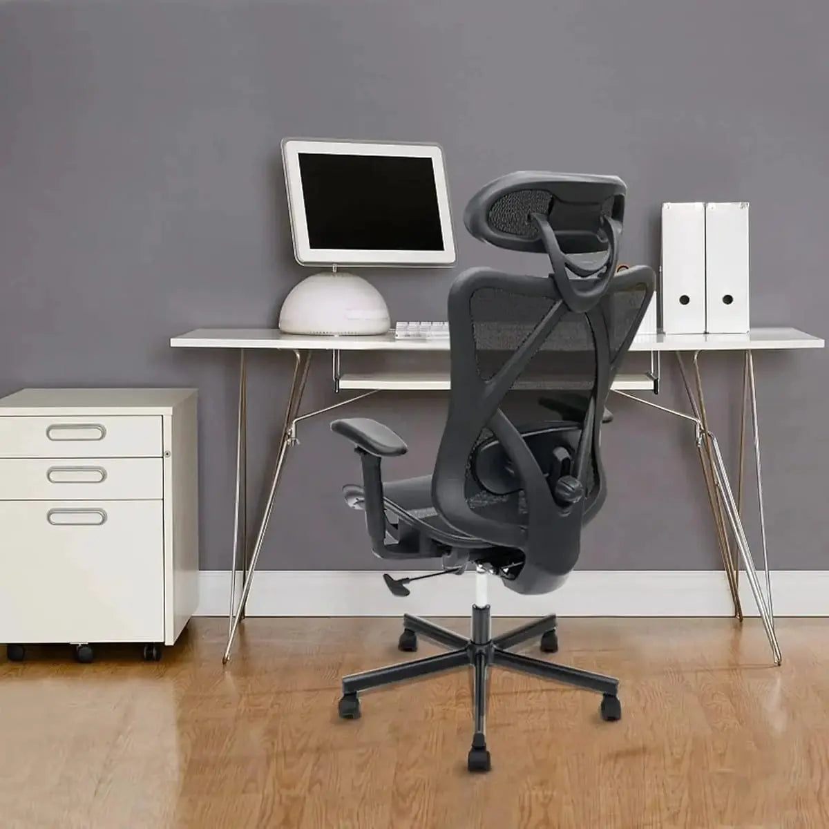 Doba ergonomic mesh office chair with adjustable lumbar support and headrest, designed for comfort and back support.