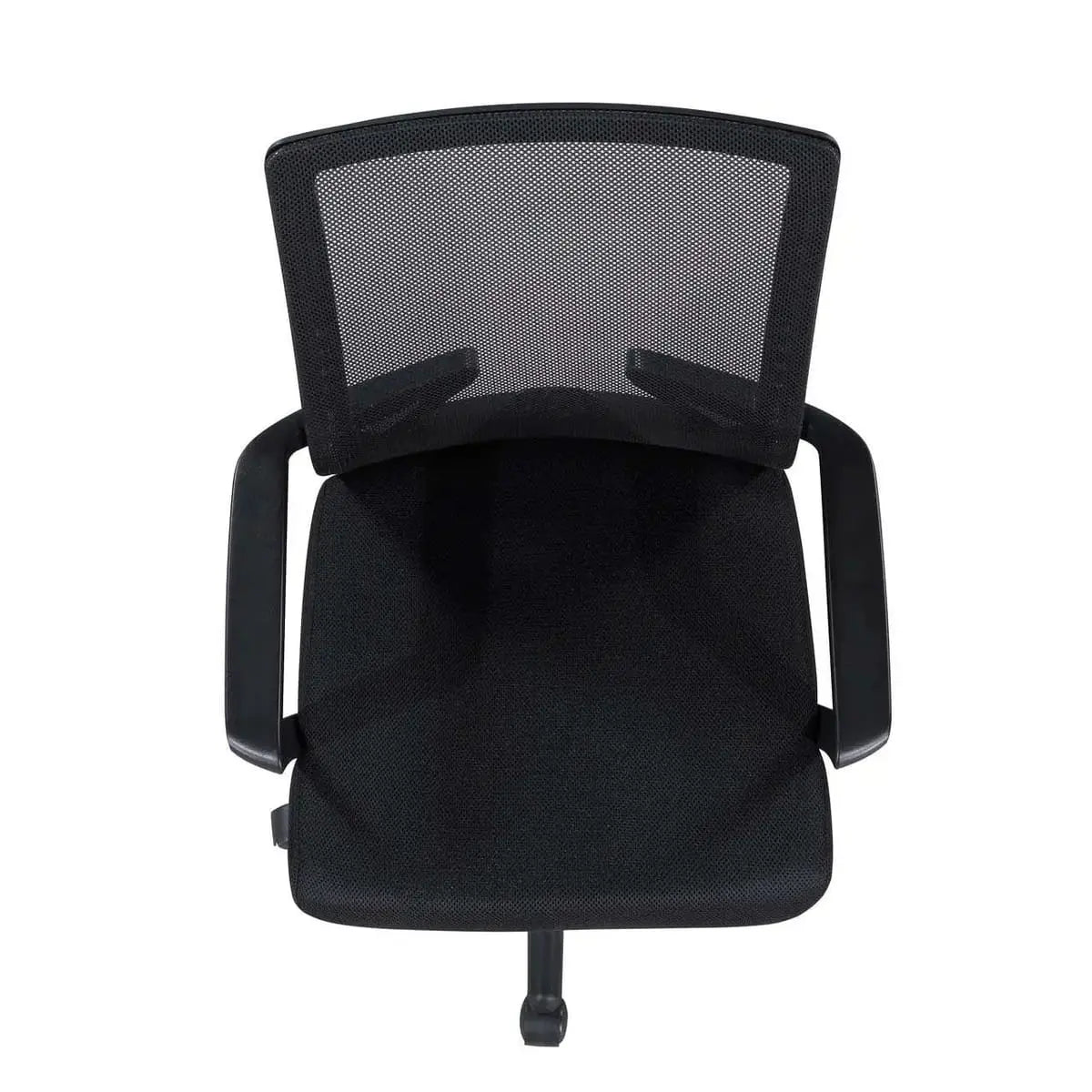 Doba ergonomic mesh office chair with breathable mid-back lumbar support, high-density foam seat, black color, swivel design