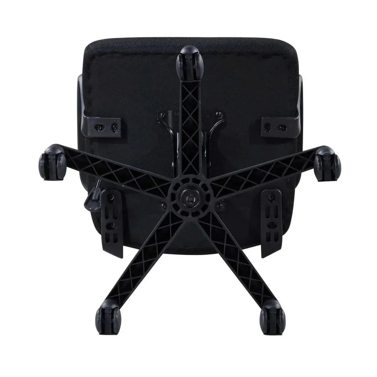Doba ergonomic mesh office chair with black breathable mid-back lumbar support and high-density foam seat, swivel design.