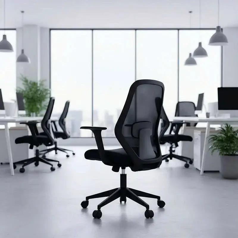 Beige Doba ergonomic mesh office chair with height adjustment and breathable back for comfortable seating.