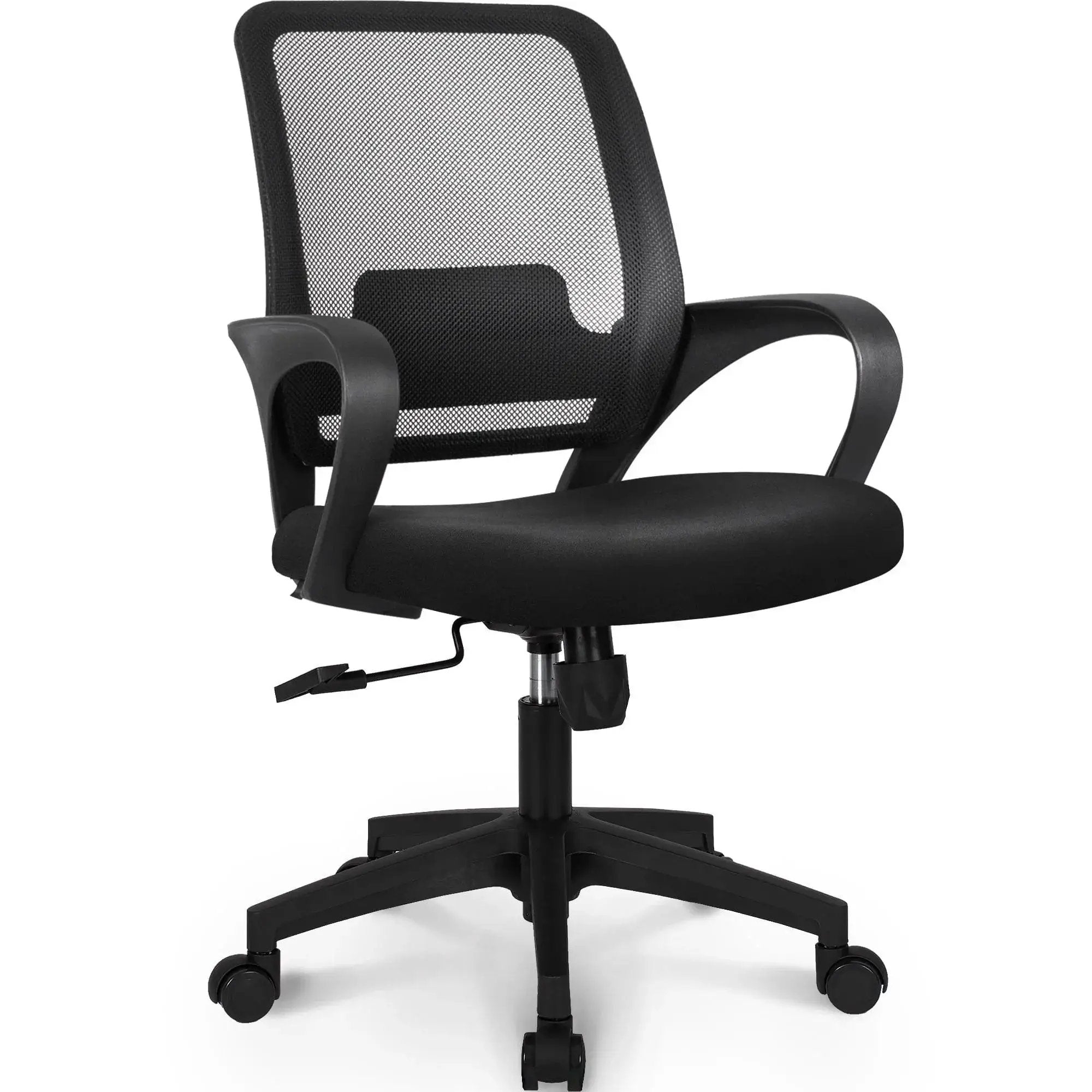 Doba black ergonomic MB5 adjustable height office chair with lumbar support and mesh back for comfortable workspace seating.