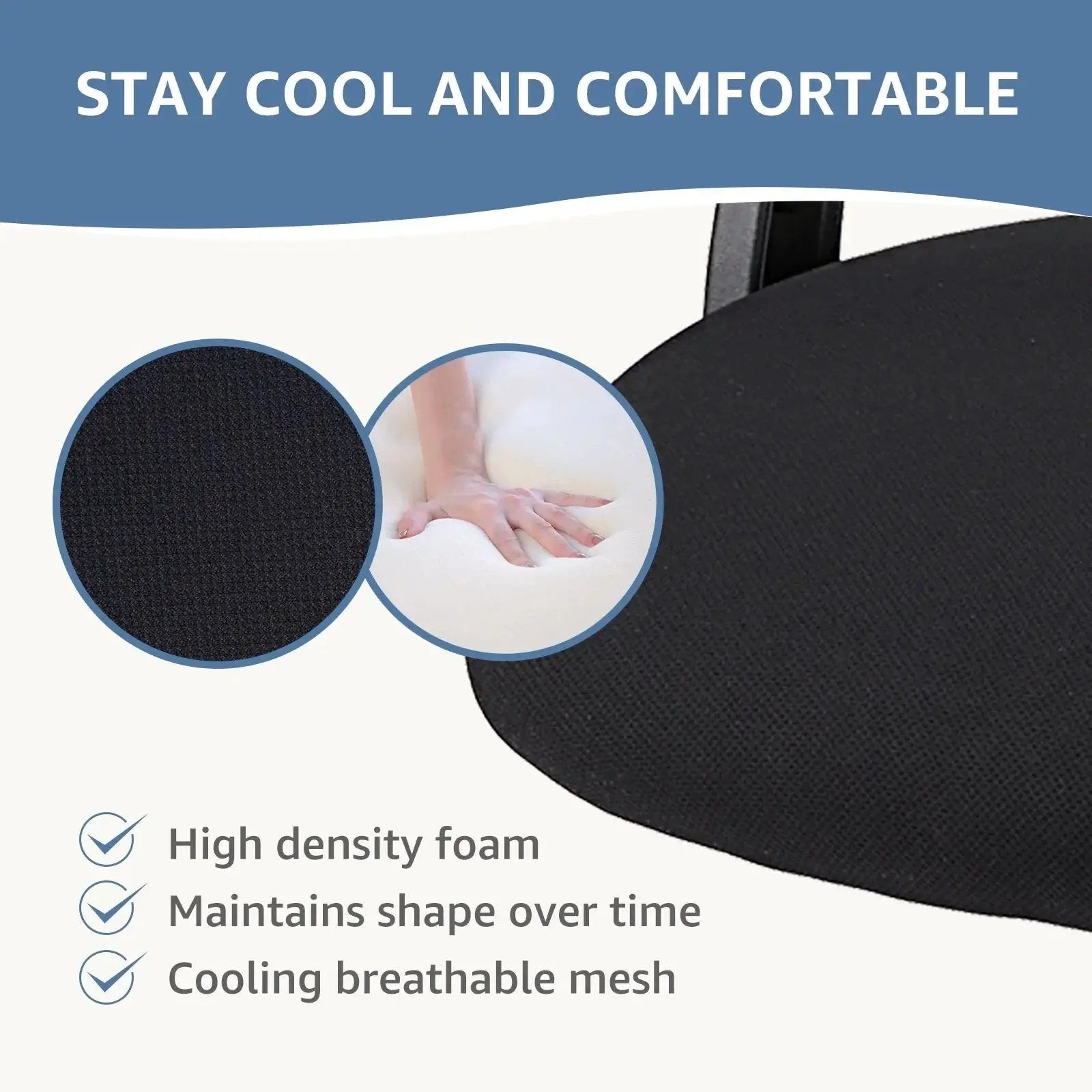 Black Doba ergonomic office chair with mesh high back and adjustable headrest, designed for comfort and support.