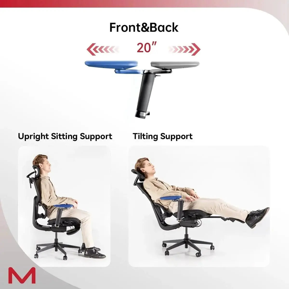 Black Doba D2 Pro ergonomic office chair with lumbar support, adjustable footrest, mesh back, and padded seat for comfort.