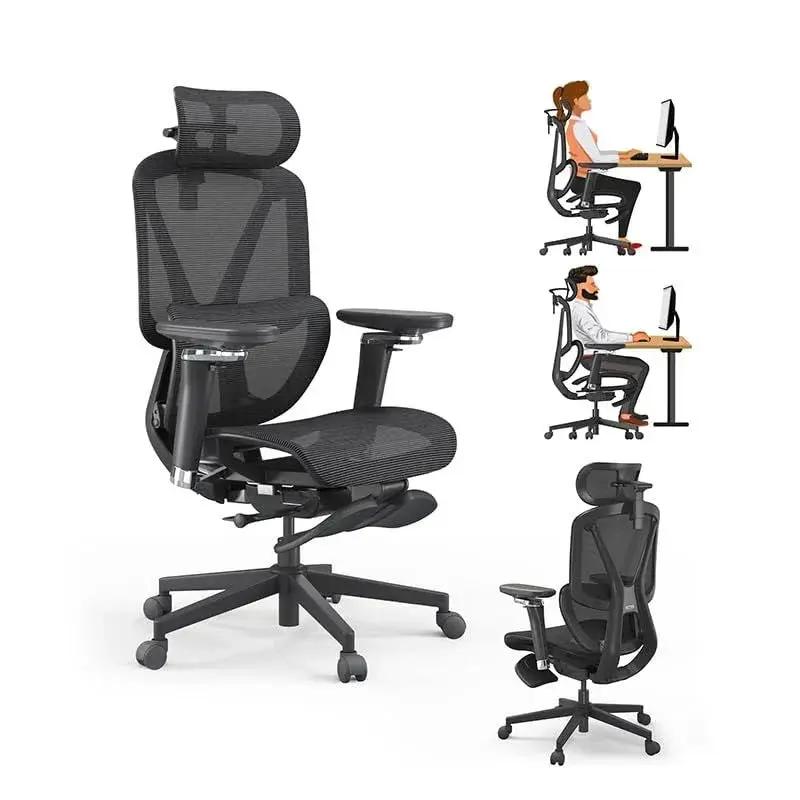 Doba M2 MT Premium ergonomic office chair with black metal mesh, lumbar support, adjustable headrest, and armrests