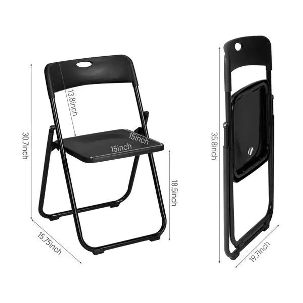 Durable Plastic Folding Chairs For Indoor Outdoor Events Stackable Doba