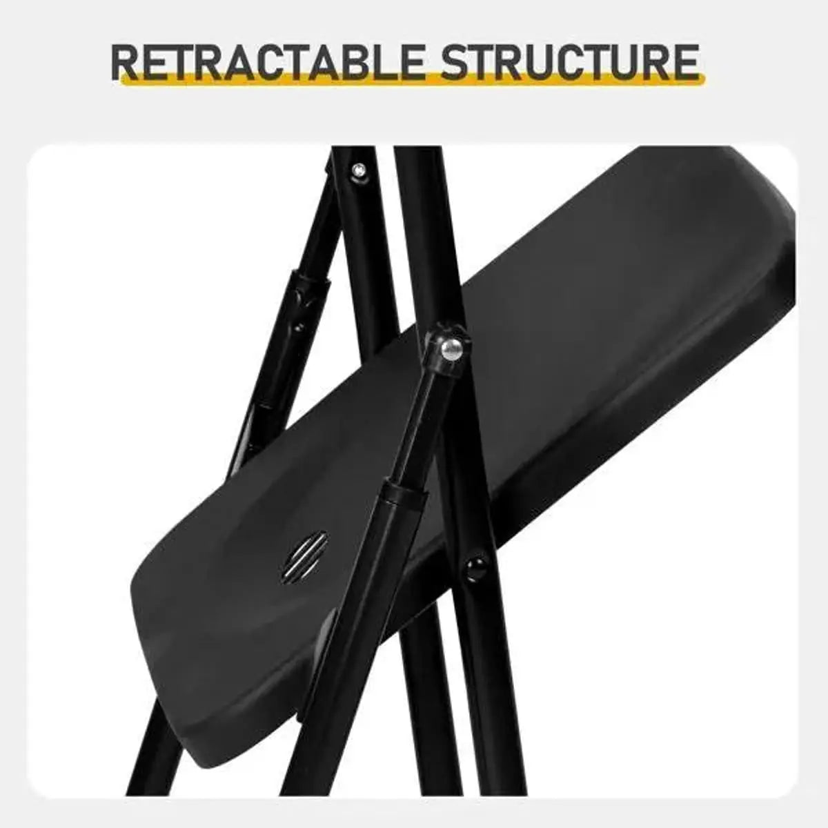 Durable Plastic Folding Chairs For Indoor Outdoor Events Stackable Doba