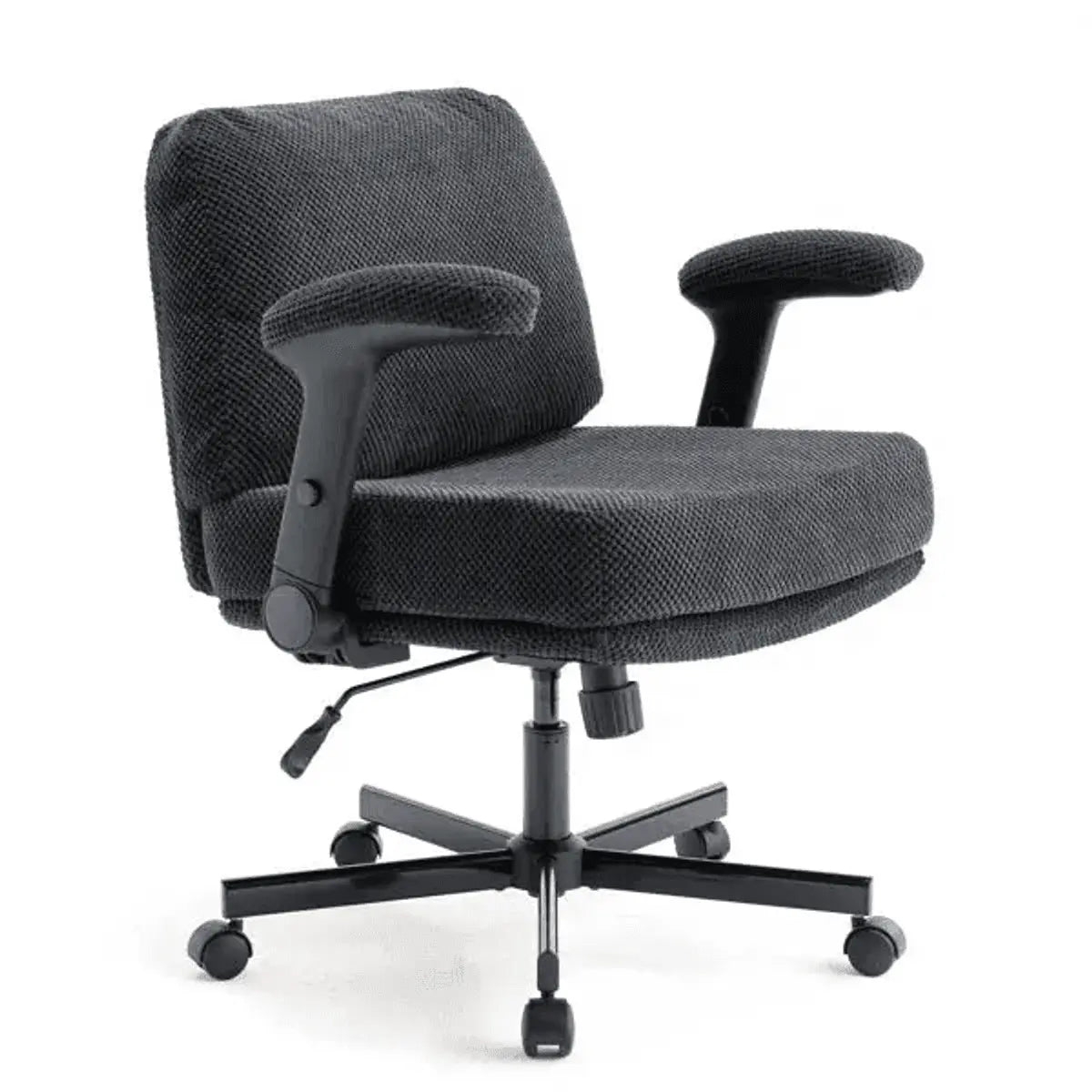 Ergonomic Swivel Office Chair With Wheels And Flip Arms For Comfort Doba