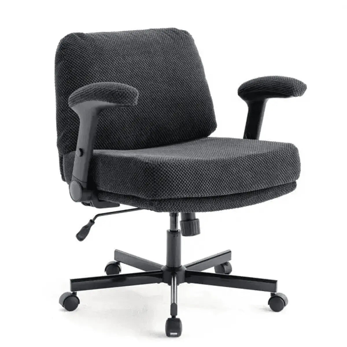Ergonomic Swivel Office Chair With Wheels And Flip Arms For Comfort Doba