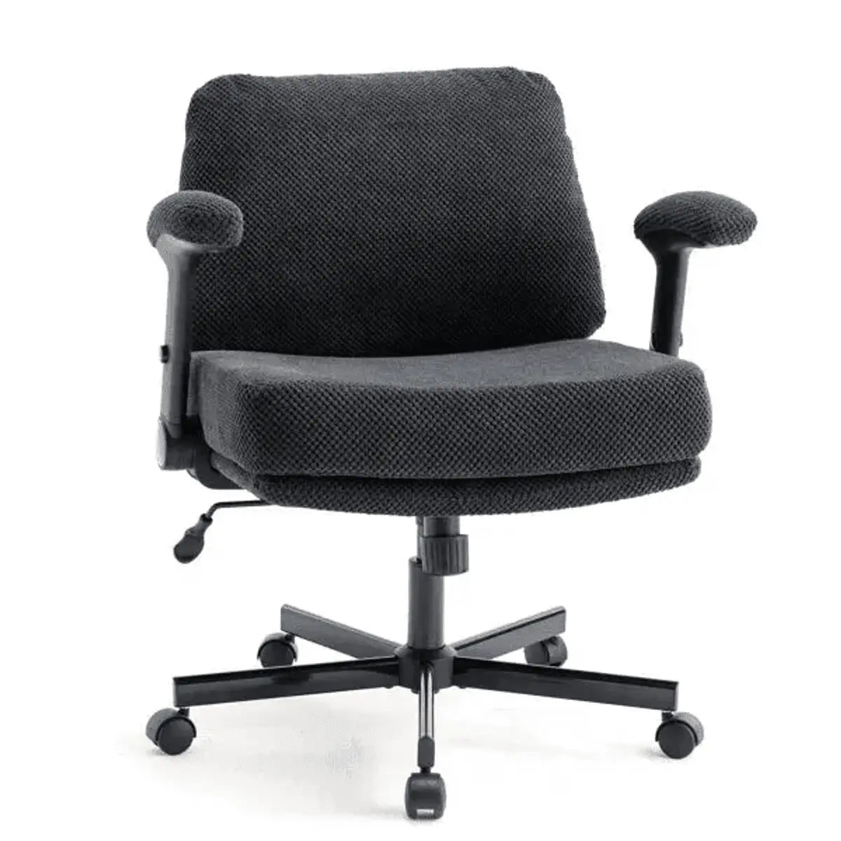 Ergonomic Swivel Office Chair With Wheels And Flip Arms For Comfort Doba