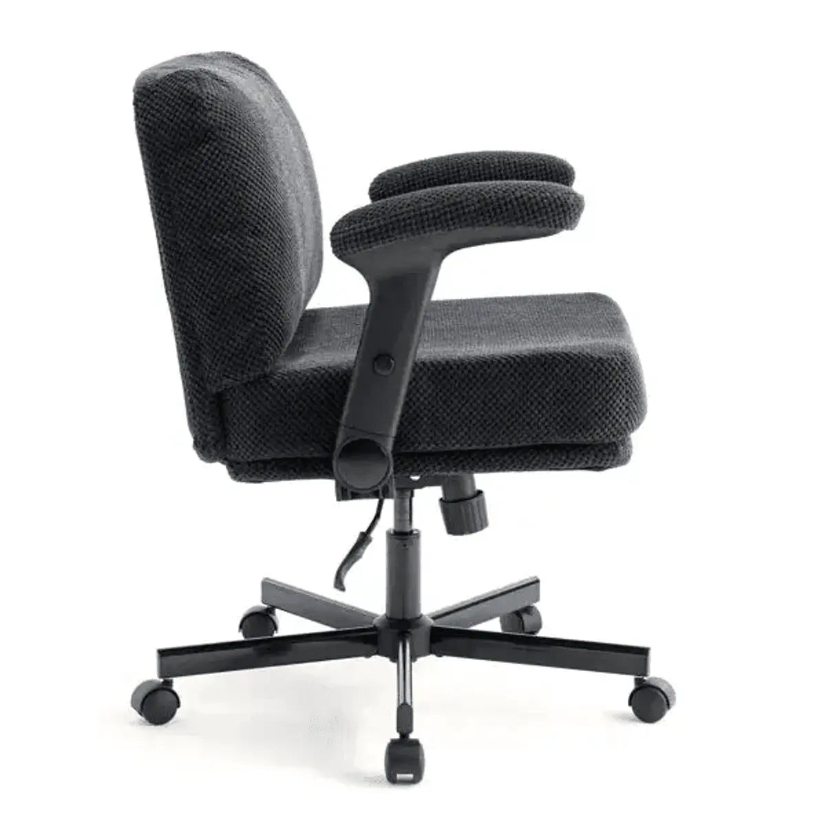 Ergonomic Swivel Office Chair With Wheels And Flip Arms For Comfort Doba