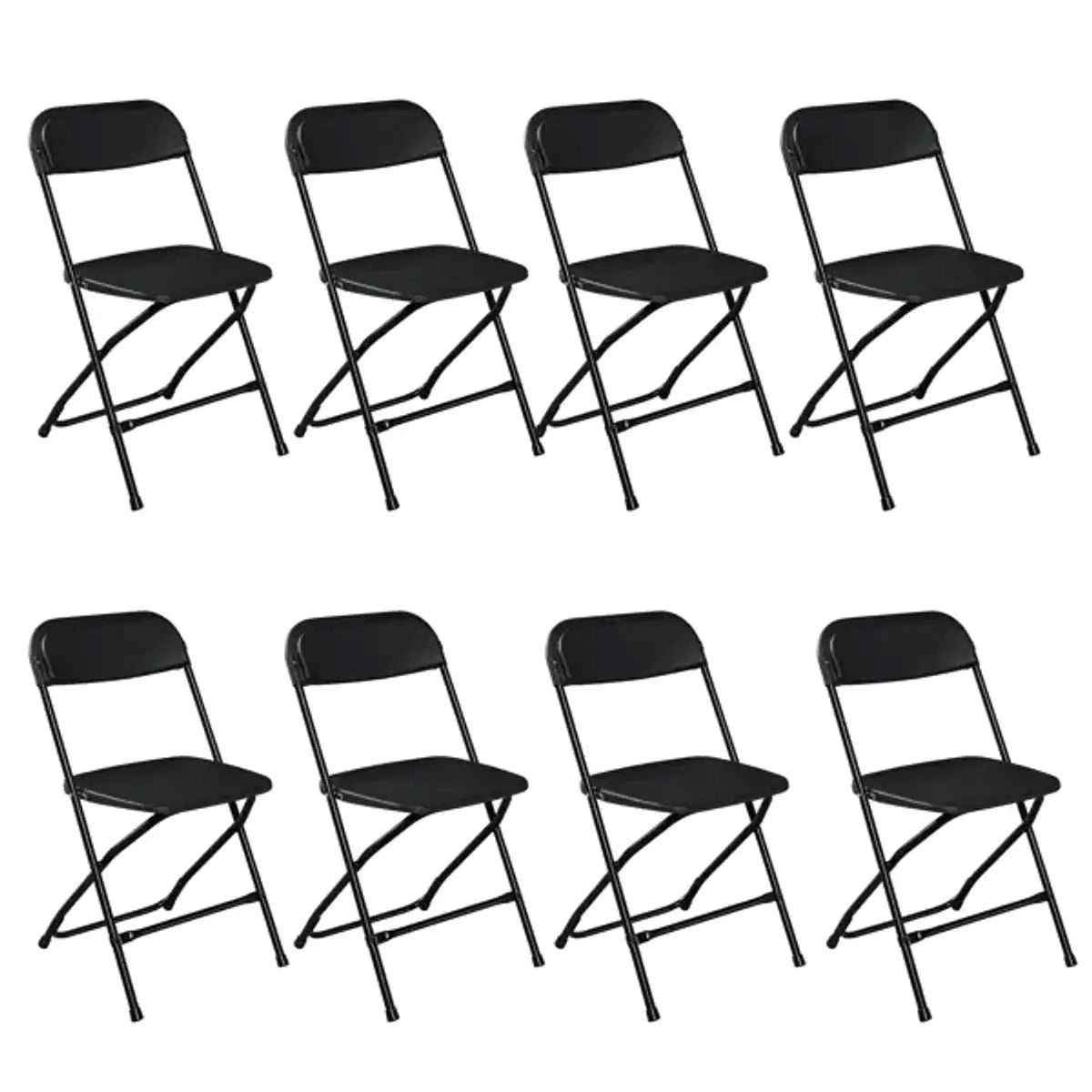 Doba Plasti Garden Folding Chair with heavy-duty plastic seat and sturdy frame, supports up to 350 pounds, foldable for easy storage.