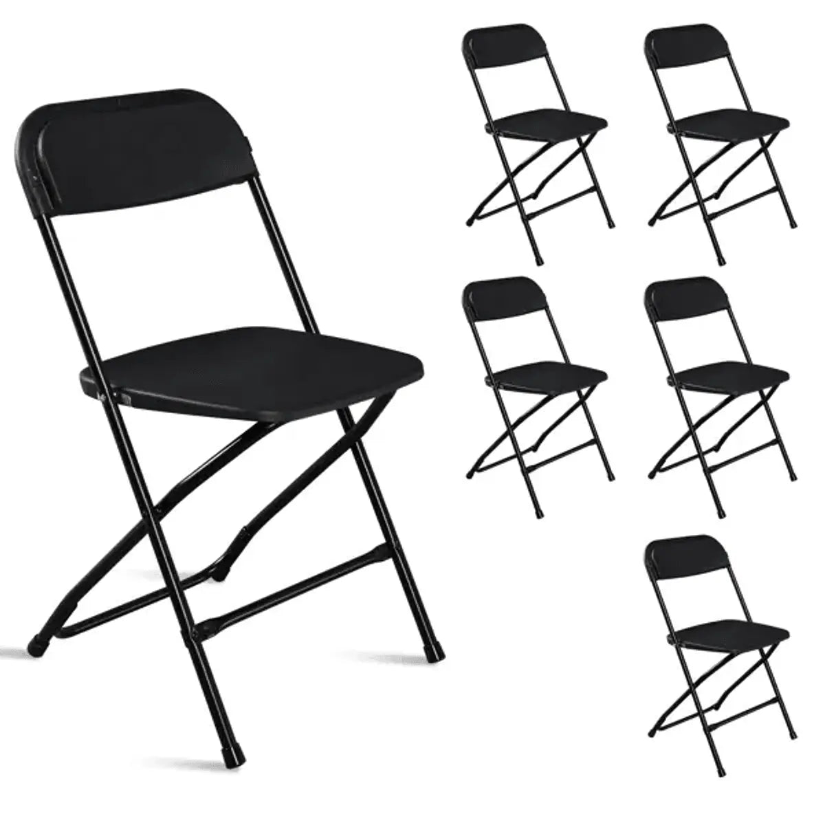 Doba Plasti Garden folding chair with heavy-duty plastic design, 350 lb weight capacity, and foldable, weather-resistant construction.
