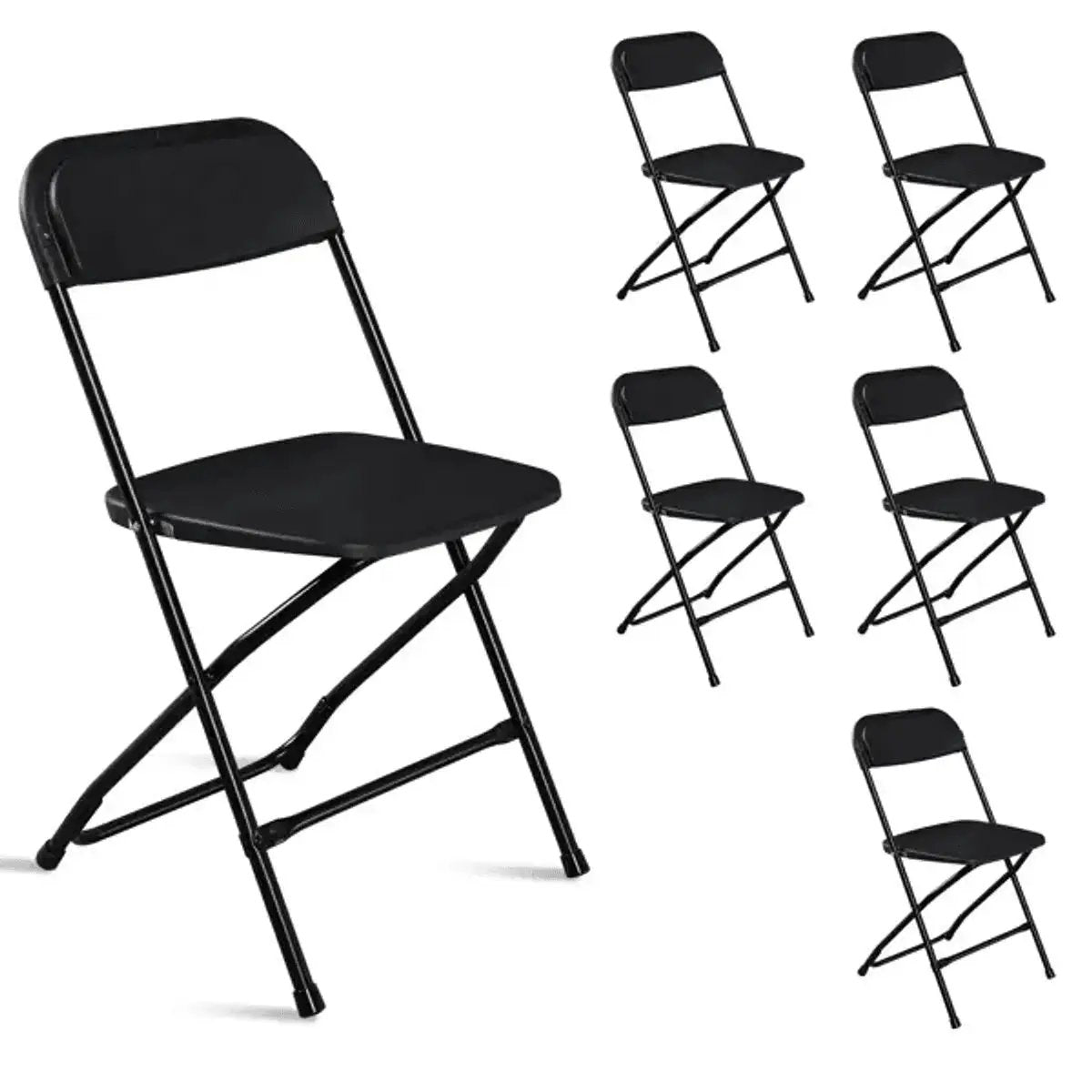 Plasti Garden Folding Chair 350 Lb Heavy Duty Foldable Plastic Chair - Platinum-Level Office Chairs