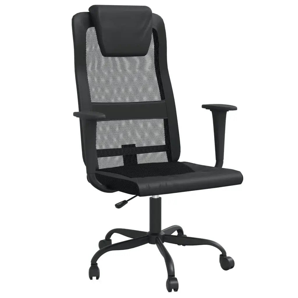 Black Doba ergonomic office chair with lumbar support and breathable mesh back, designed for comfort and support.