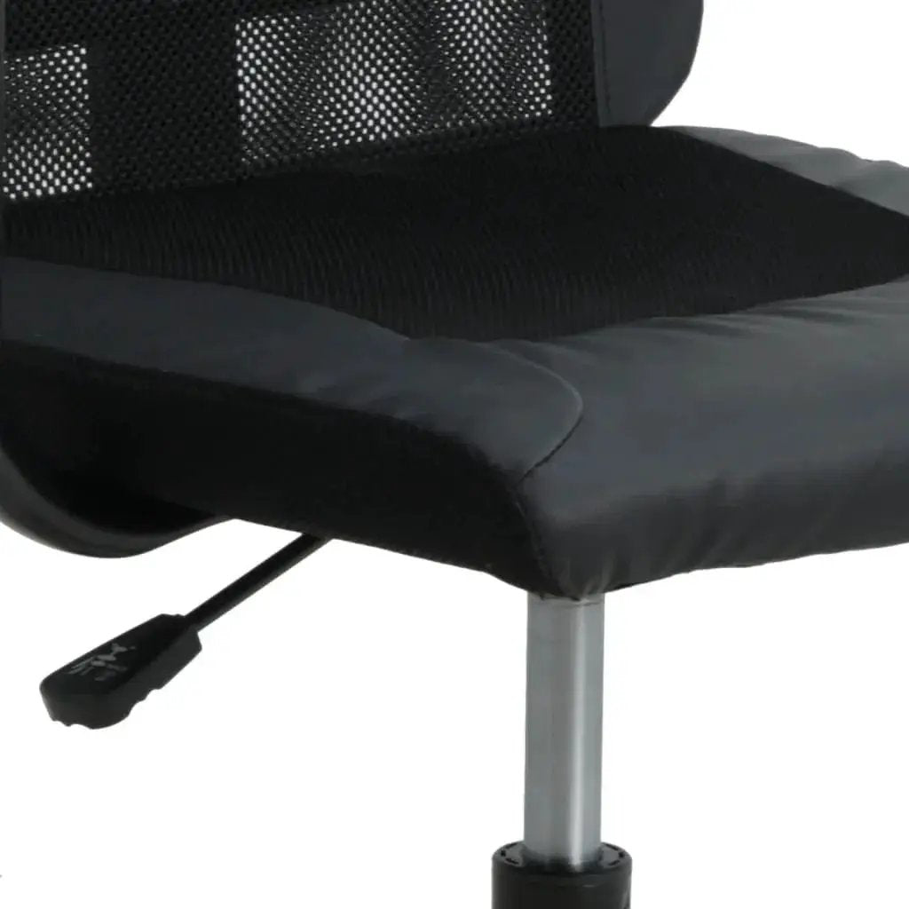 Black Doba ergonomic office chair with lumbar support and breathable mesh back, designed for comfort and adjustable seating.