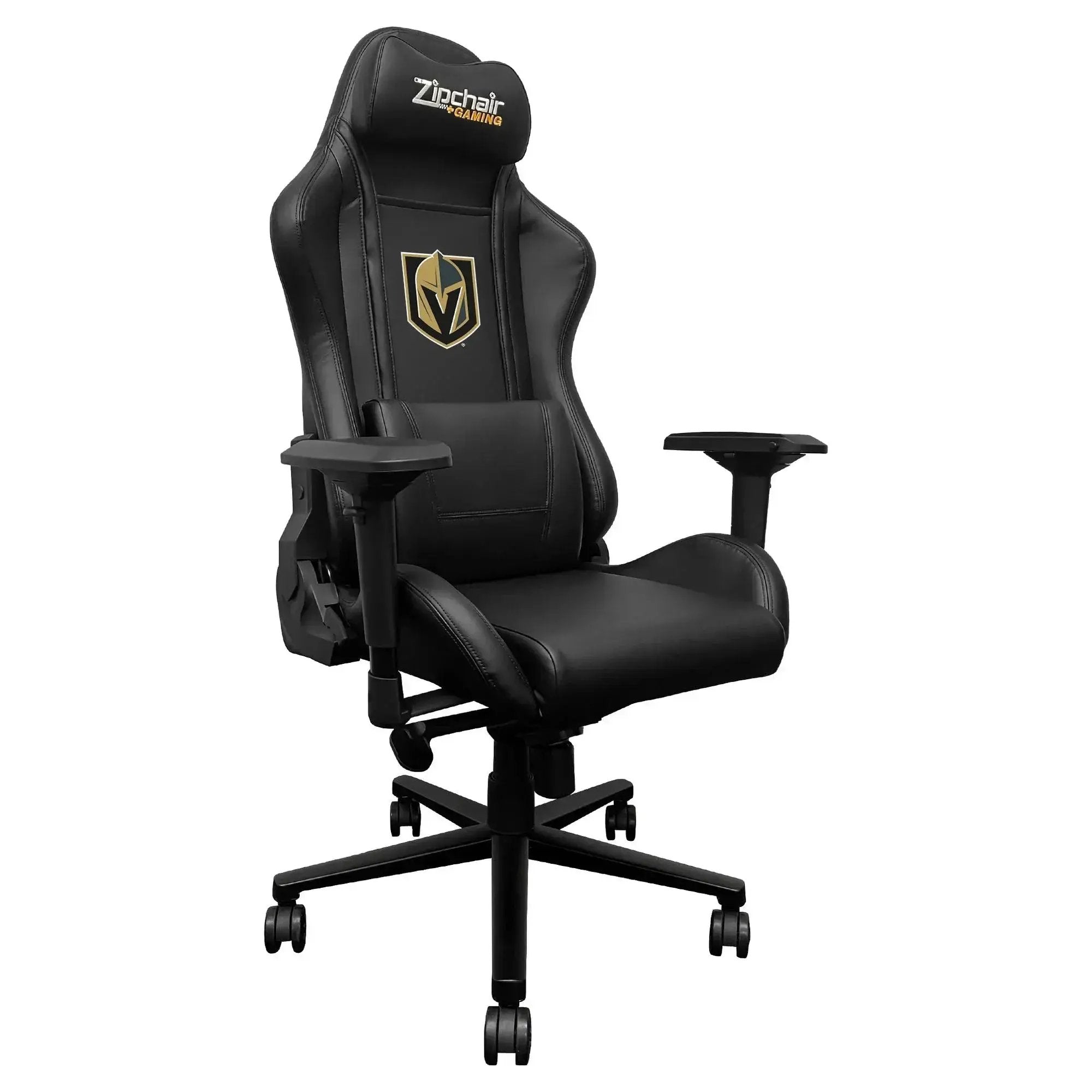Doba Vegas Golden Knights Xpression Pro ergonomic gaming chair with team logo and adjustable features for gamers.