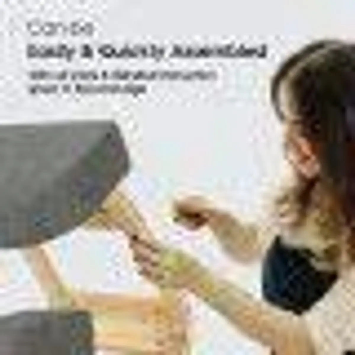 Gray Doba ergonomic kneeling chair with rocking curved base for posture support, spine alignment, and back pain relief.
