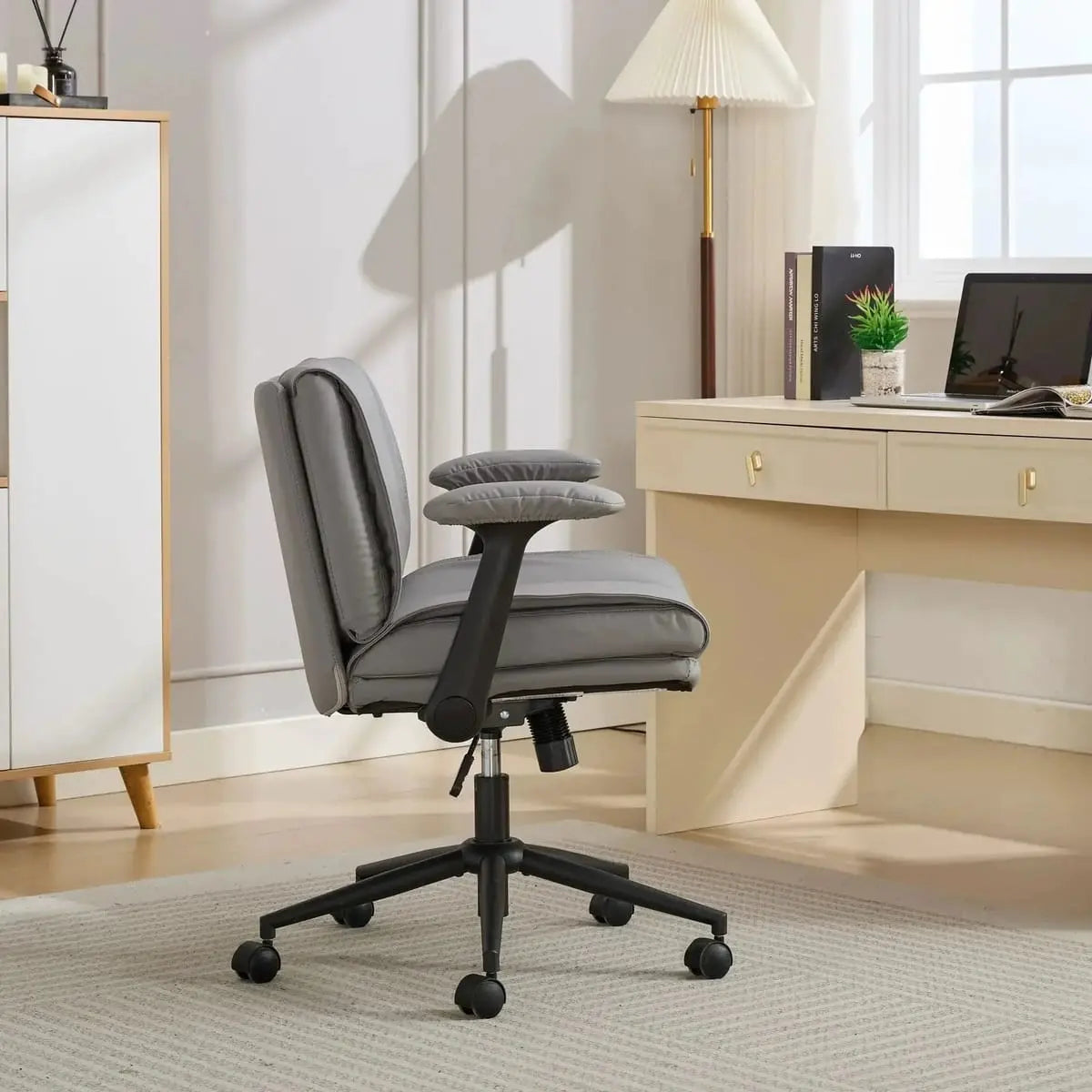 Cross Legged Office Chair Space Saver for Small Spaces Doba