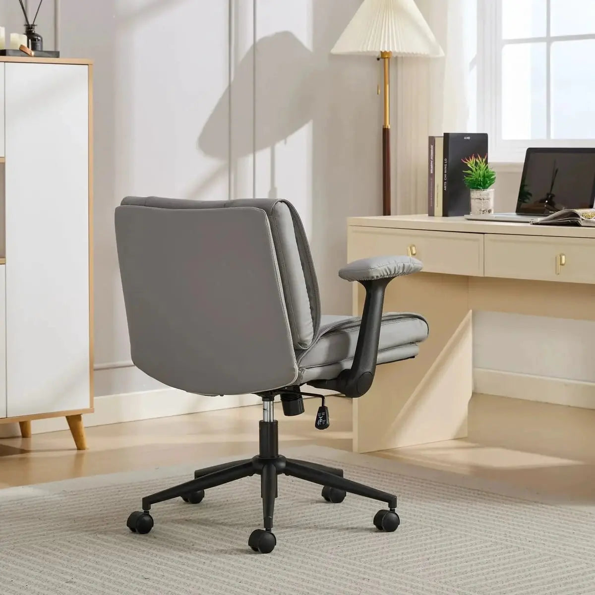 Cross Legged Office Chair Space Saver for Small Spaces Doba