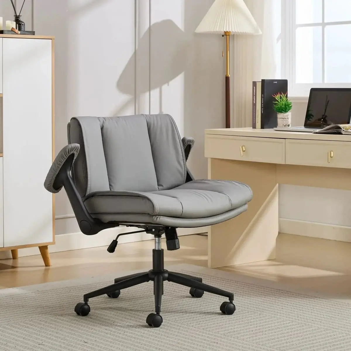 Cross Legged Office Chair Space Saver for Small Spaces Doba