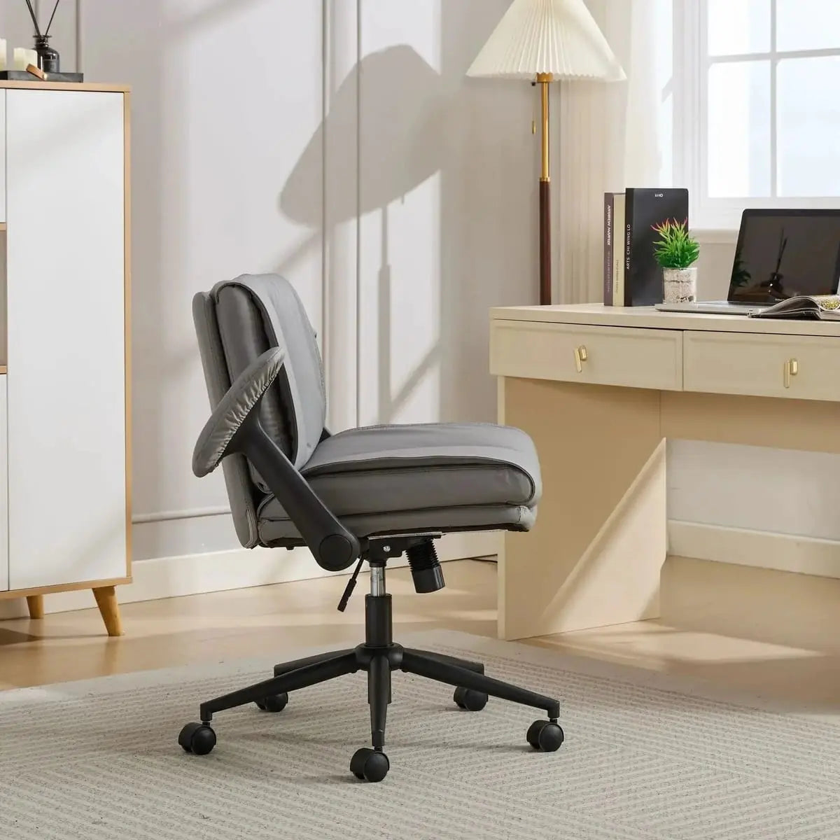 Cross Legged Office Chair Space Saver for Small Spaces Doba