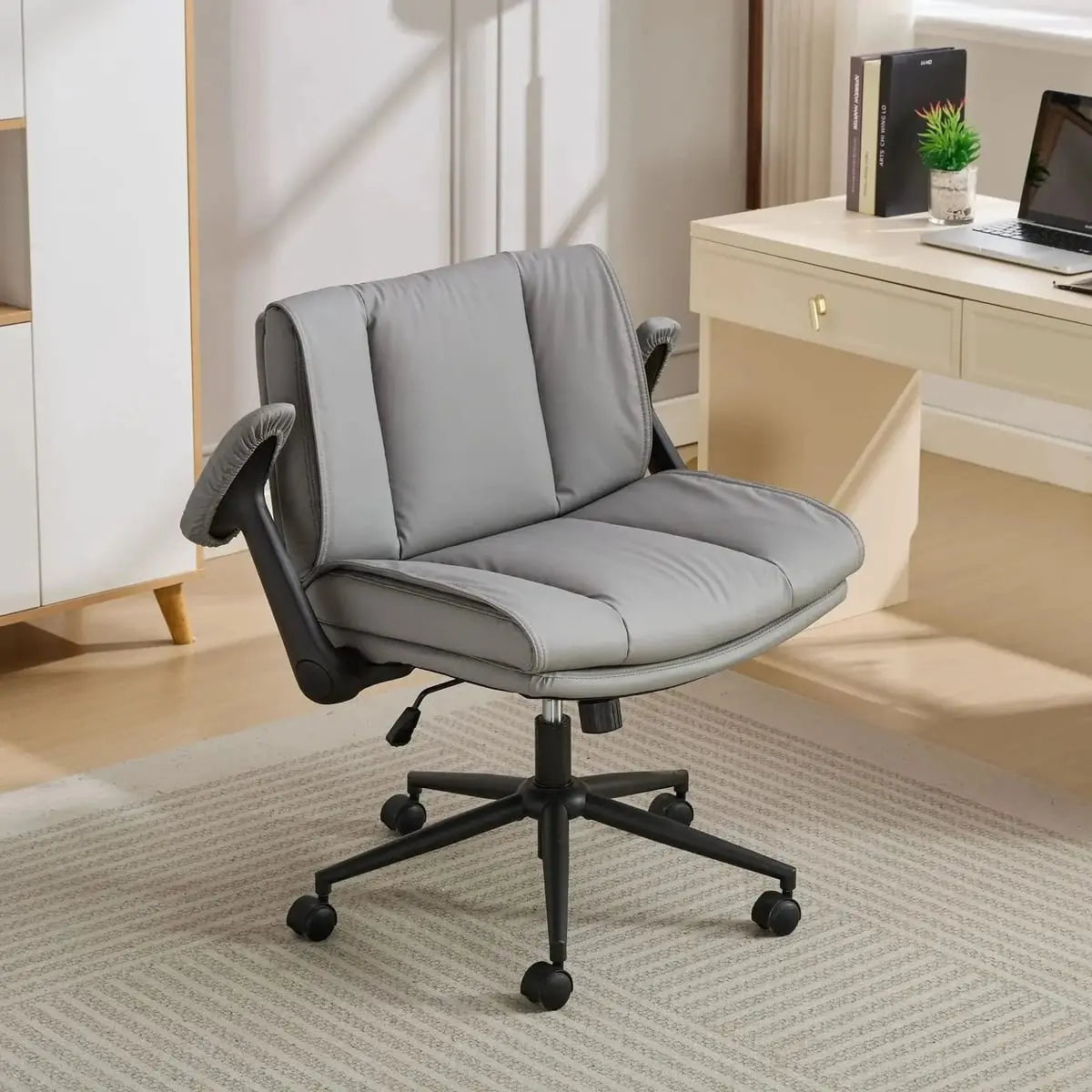 Cross Legged Office Chair Space Saver for Small Spaces Doba