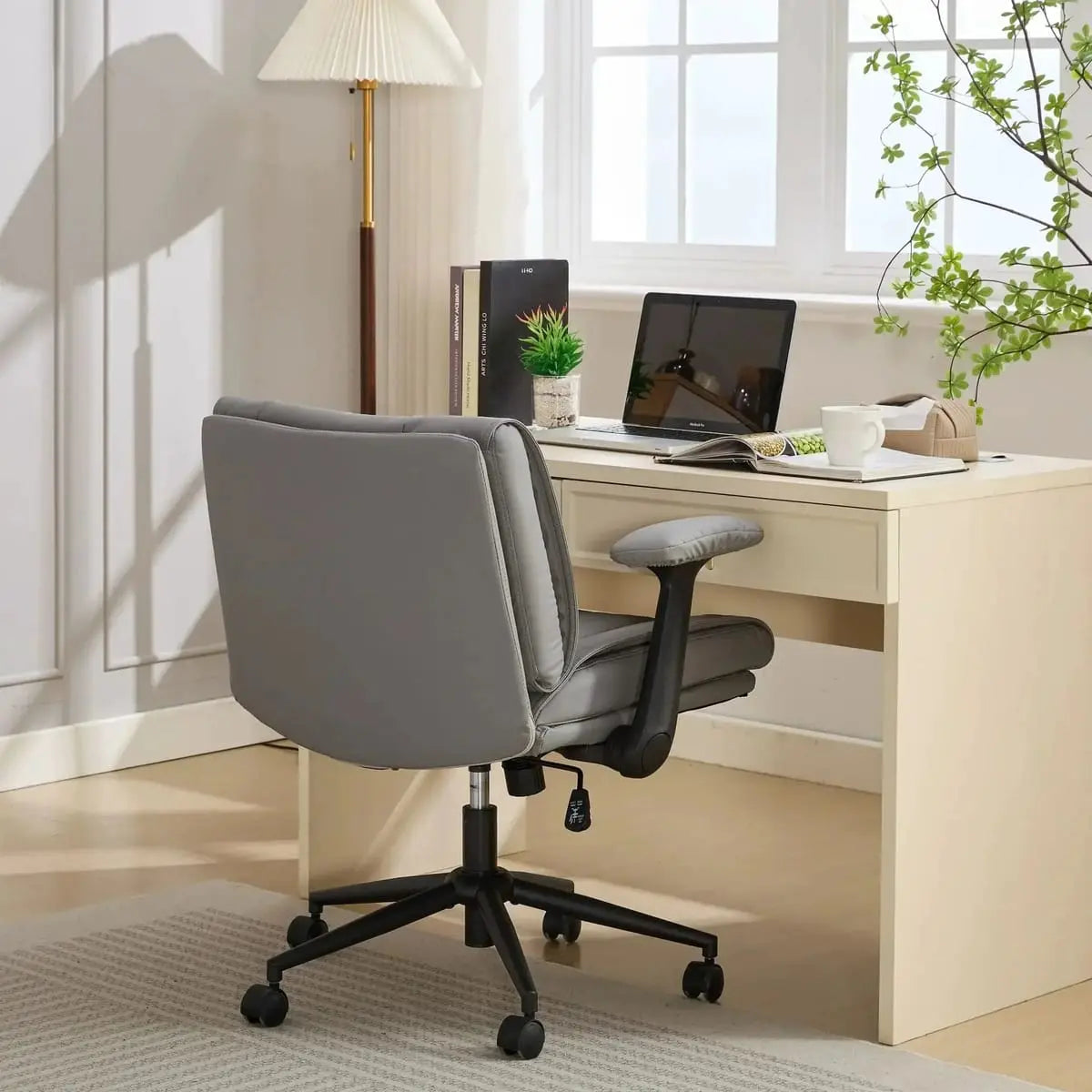 Cross Legged Office Chair Space Saver for Small Spaces Doba