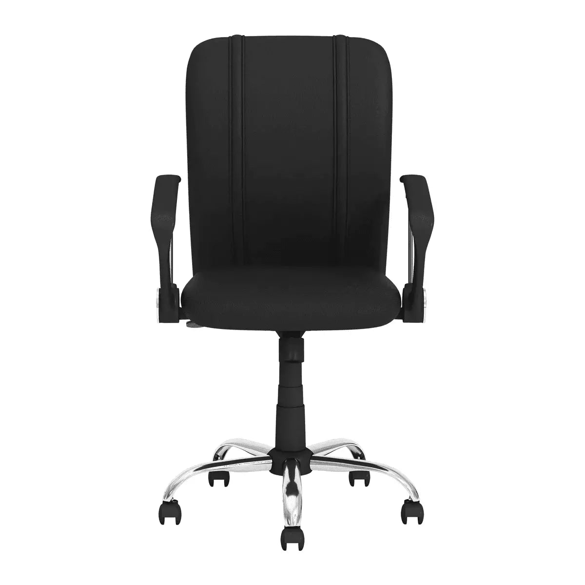 Doba Vegas Golden Knights ergonomic home office chair with curved design, adjustable armrests, and cushioned seat for comfortable seating.