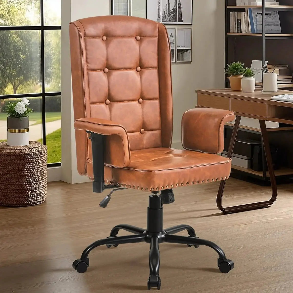 Premium Ergonomic High Back Executive Office Chair for Home Office Professionals - Adjustable Swivel Computer Desk Chair with All-Day Comfort Does not apply