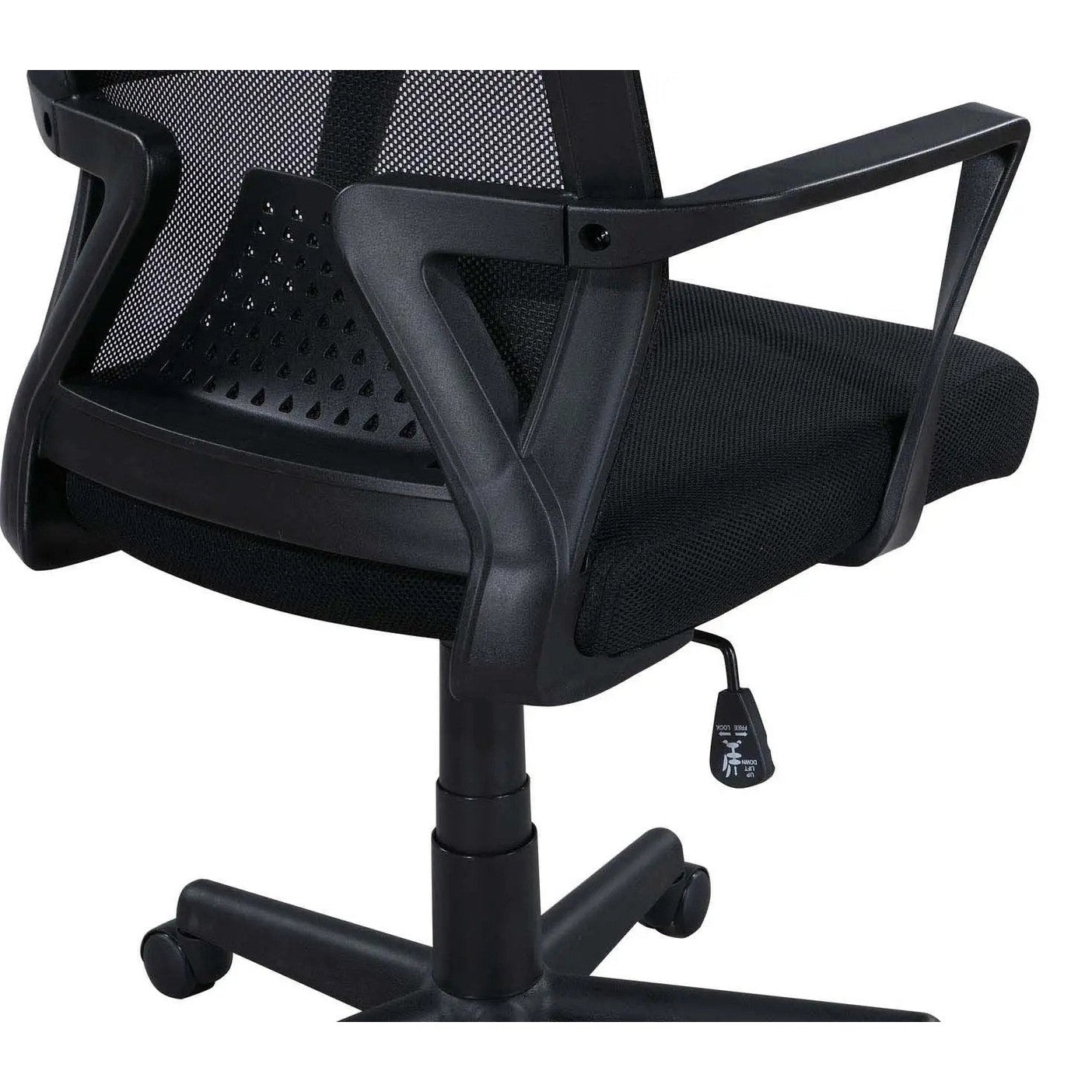 Ergo Mesh Office Chair With Breathable Mid Back For Home Comfort by Doba