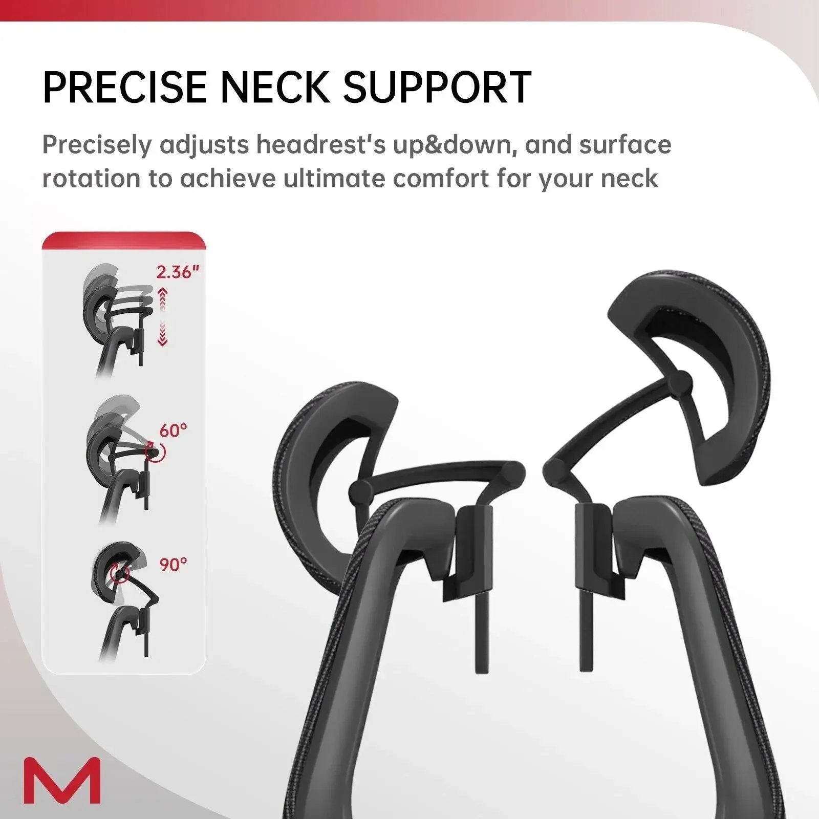 D2 Pro Adjustable Ergonomic Office Chair With Lumbar Support Footrest by Doba
