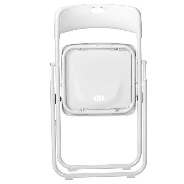 10 Pack Plastic Folding Chairs, Stackable Commercial Chairs, Portable Event Seats Indoor Outdoor for Home Event Party Picnic School Wedding, White by Doba