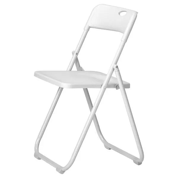 10 Pack Plastic Folding Chairs, Stackable Commercial Chairs, Portable Event Seats Indoor Outdoor for Home Event Party Picnic School Wedding, White by Doba