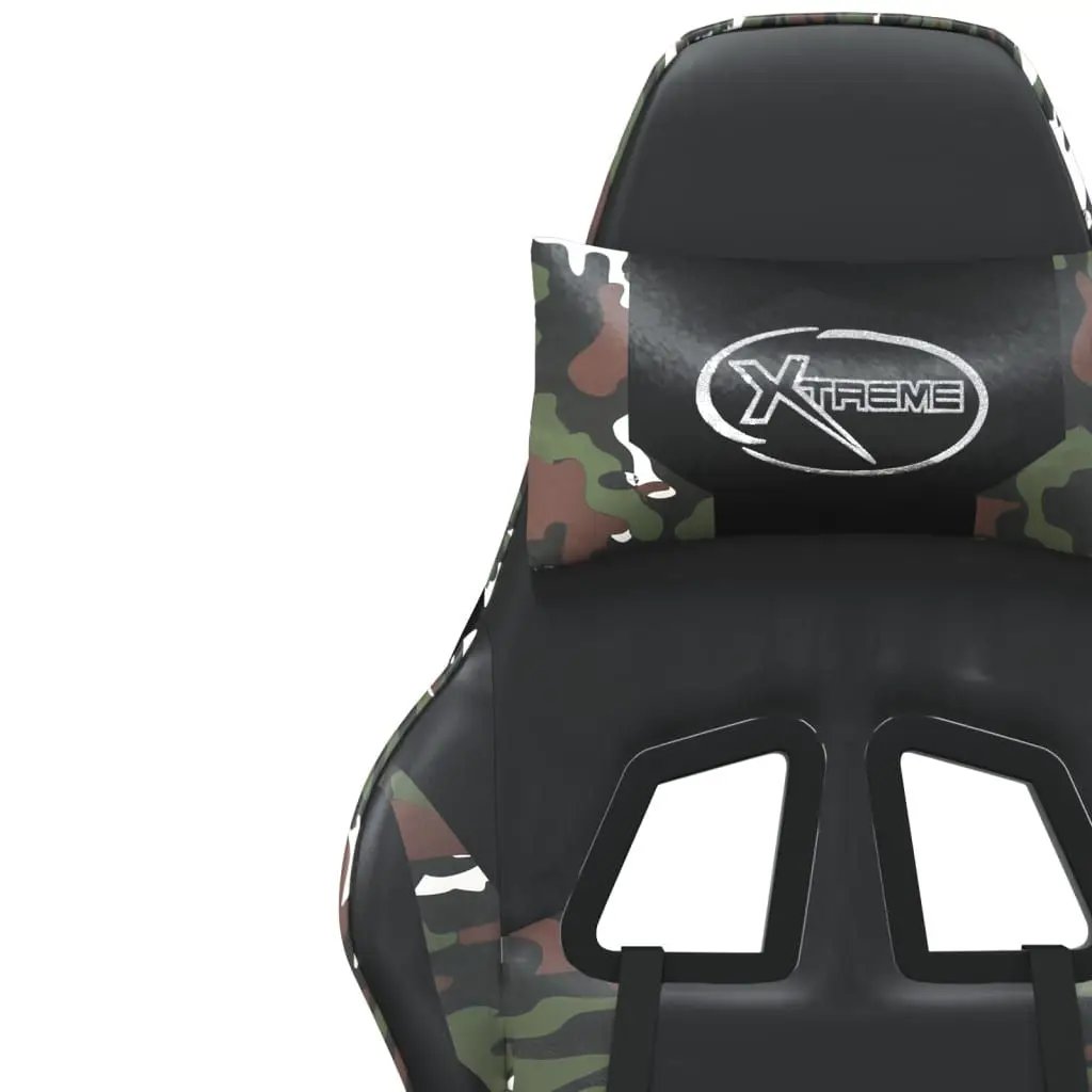 Gaming Chair Black and camouflage Faux leather, metal, plywood, foam by Platinum-Level Office Chairs